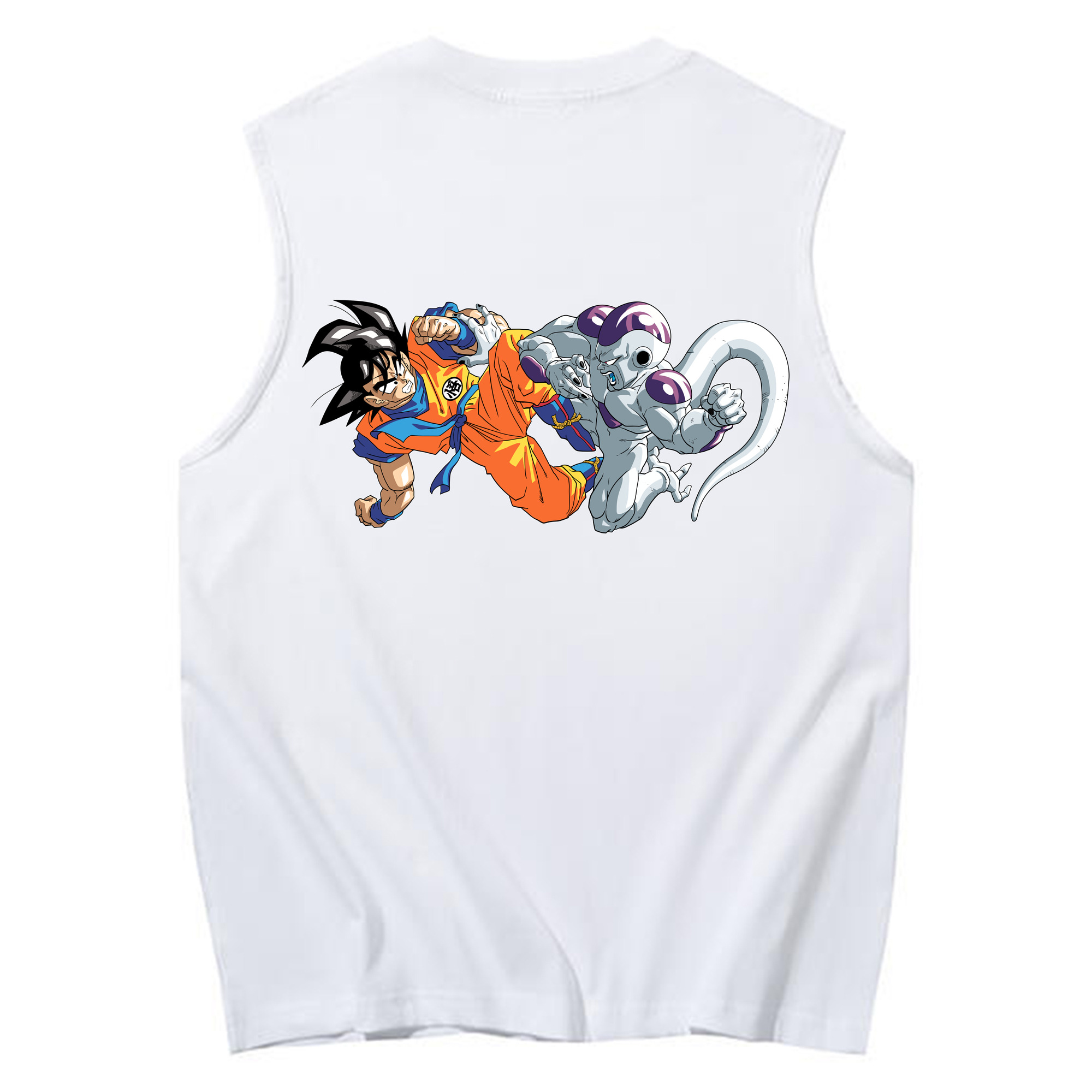 （画像用） ドラゴンボール 孫悟空（そん ごくう）Son Goku カカロット DRAGON BALL Kakarotto コットン100％タンクトップ（背面プリント）