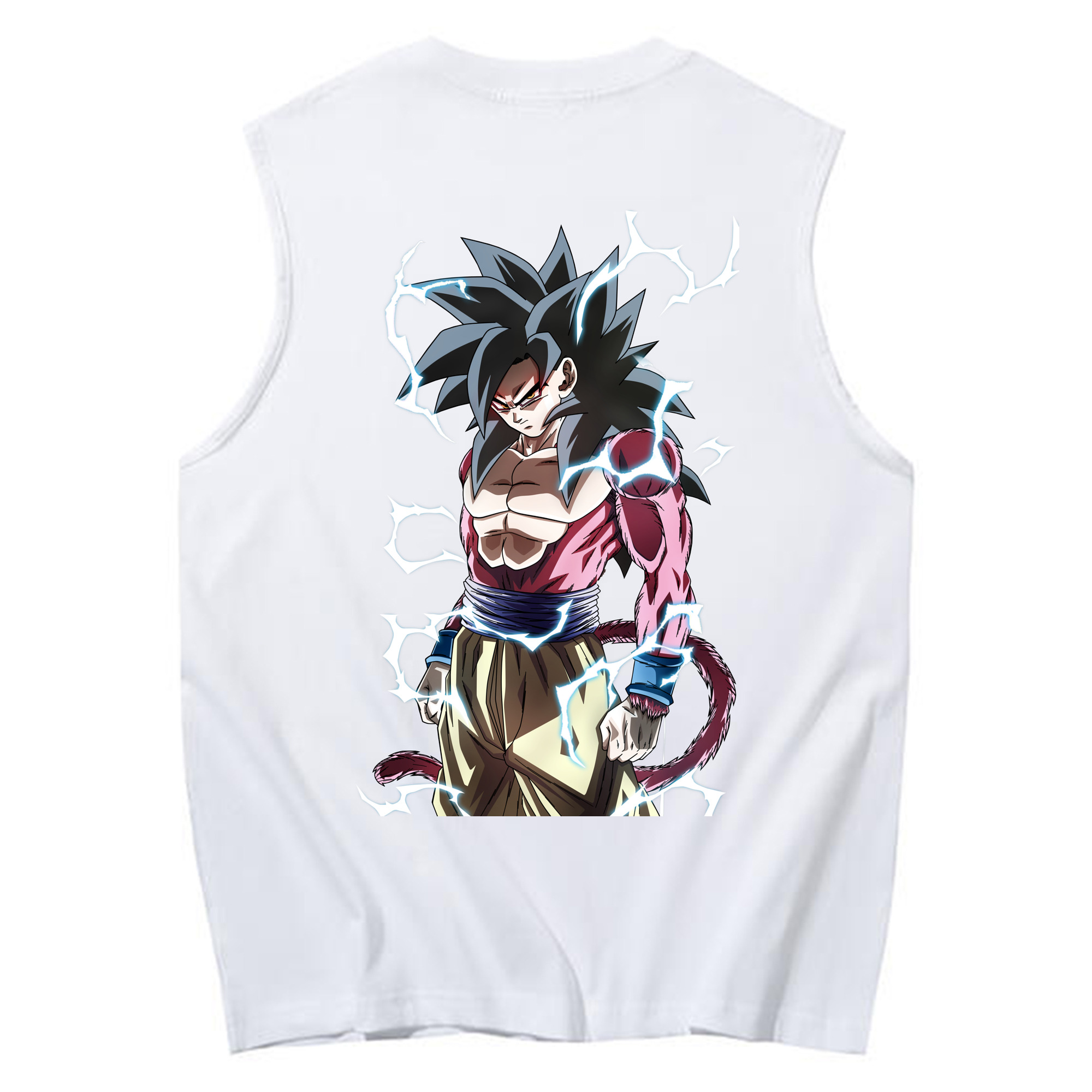 （画像用） ドラゴンボール 孫悟空（そん ごくう）Son Goku カカロット DRAGON BALL Kakarotto コットン100％タンクトップ（背面プリント）