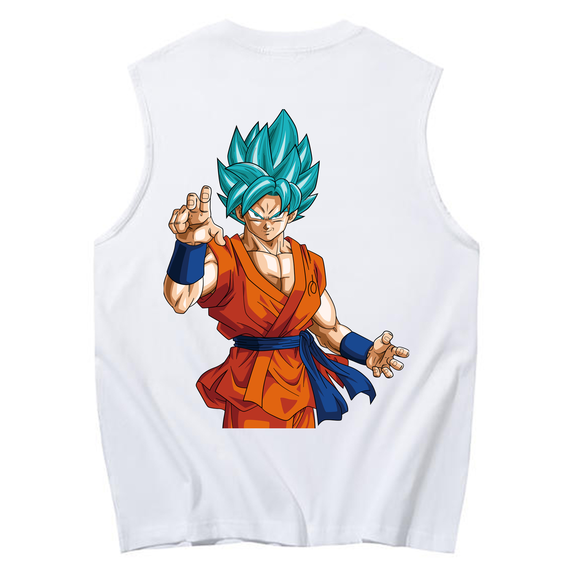 （画像用） ドラゴンボール 孫悟空（そん ごくう）Son Goku カカロット DRAGON BALL Kakarotto コットン100％タンクトップ（背面プリント）