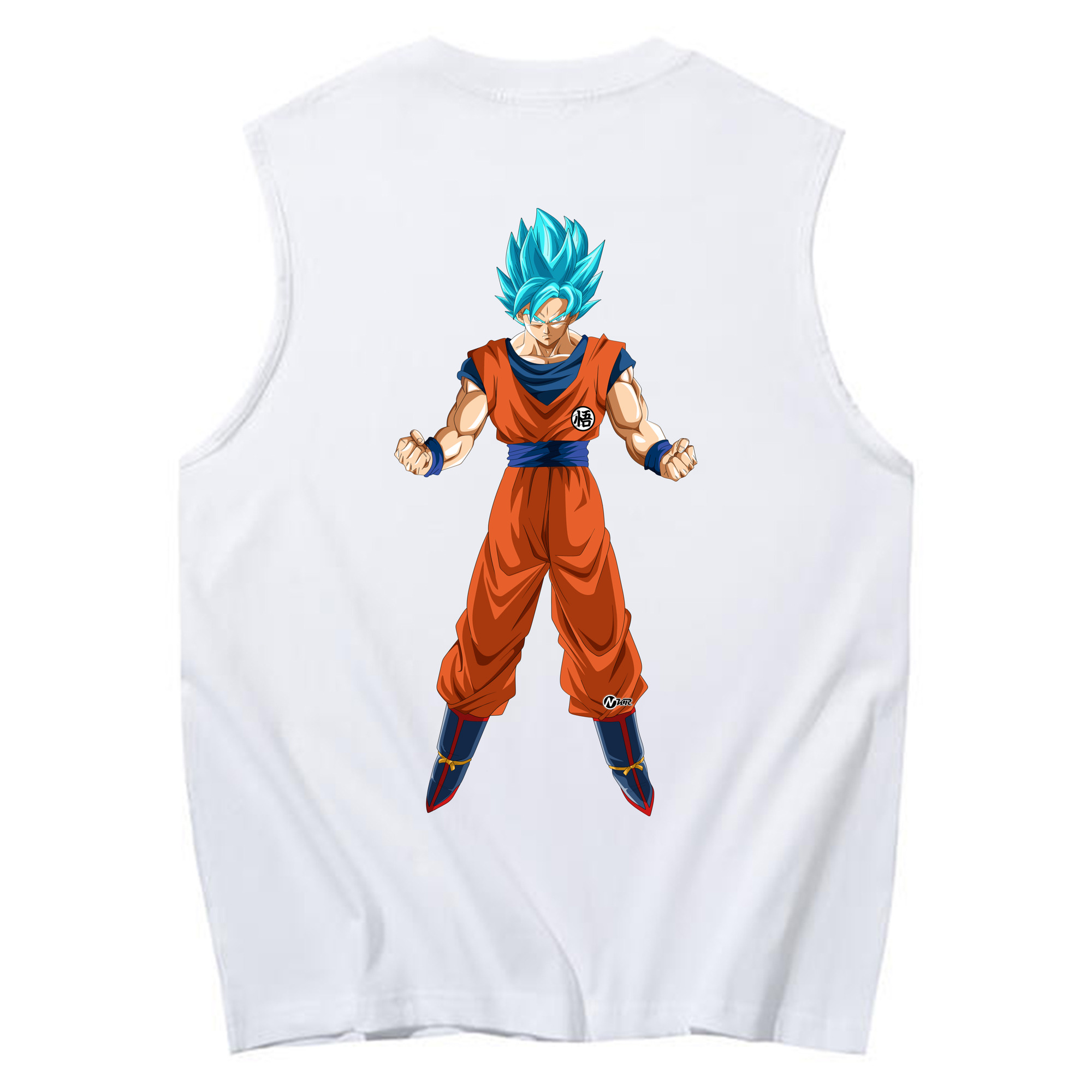 （画像用） ドラゴンボール 孫悟空（そん ごくう）Son Goku カカロット DRAGON BALL Kakarotto コットン100％タンクトップ（背面プリント）