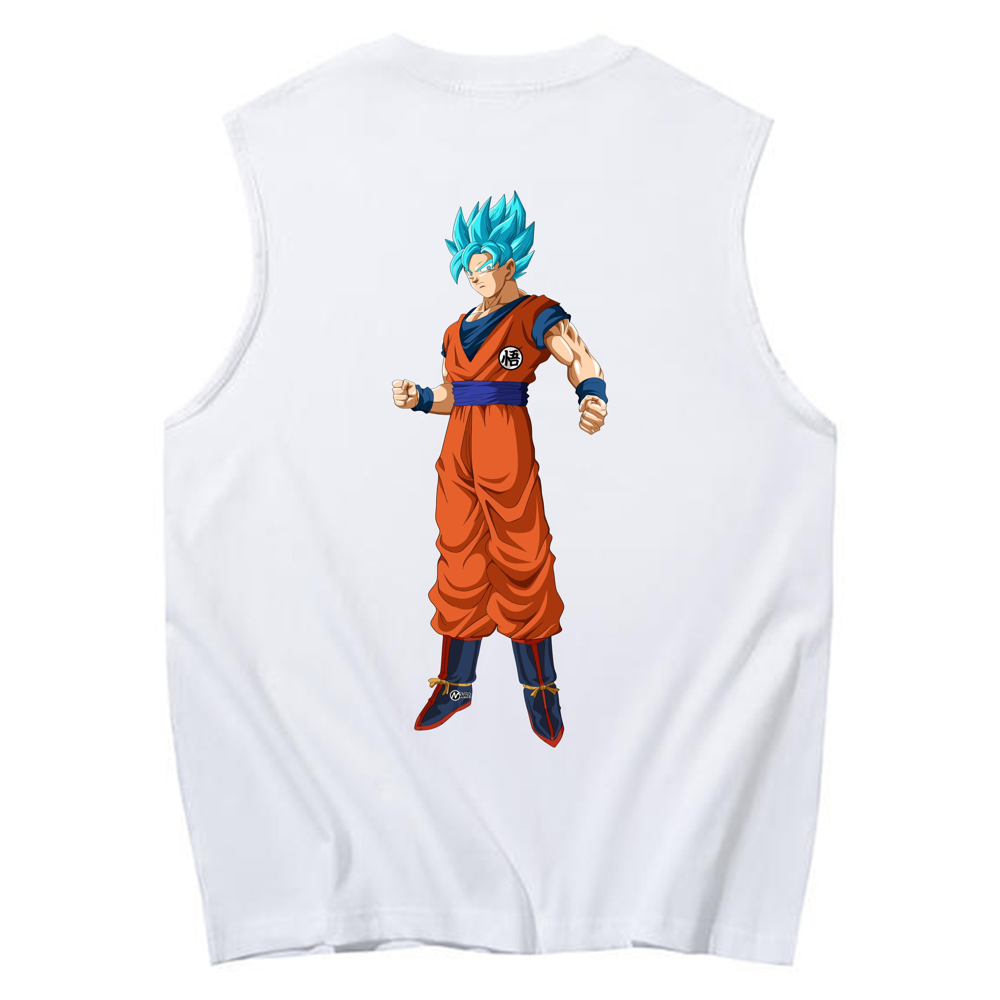 （画像用） ドラゴンボール 孫悟空（そん ごくう）Son Goku カカロット DRAGON BALL Kakarotto コットン100％タンクトップ（背面プリント）