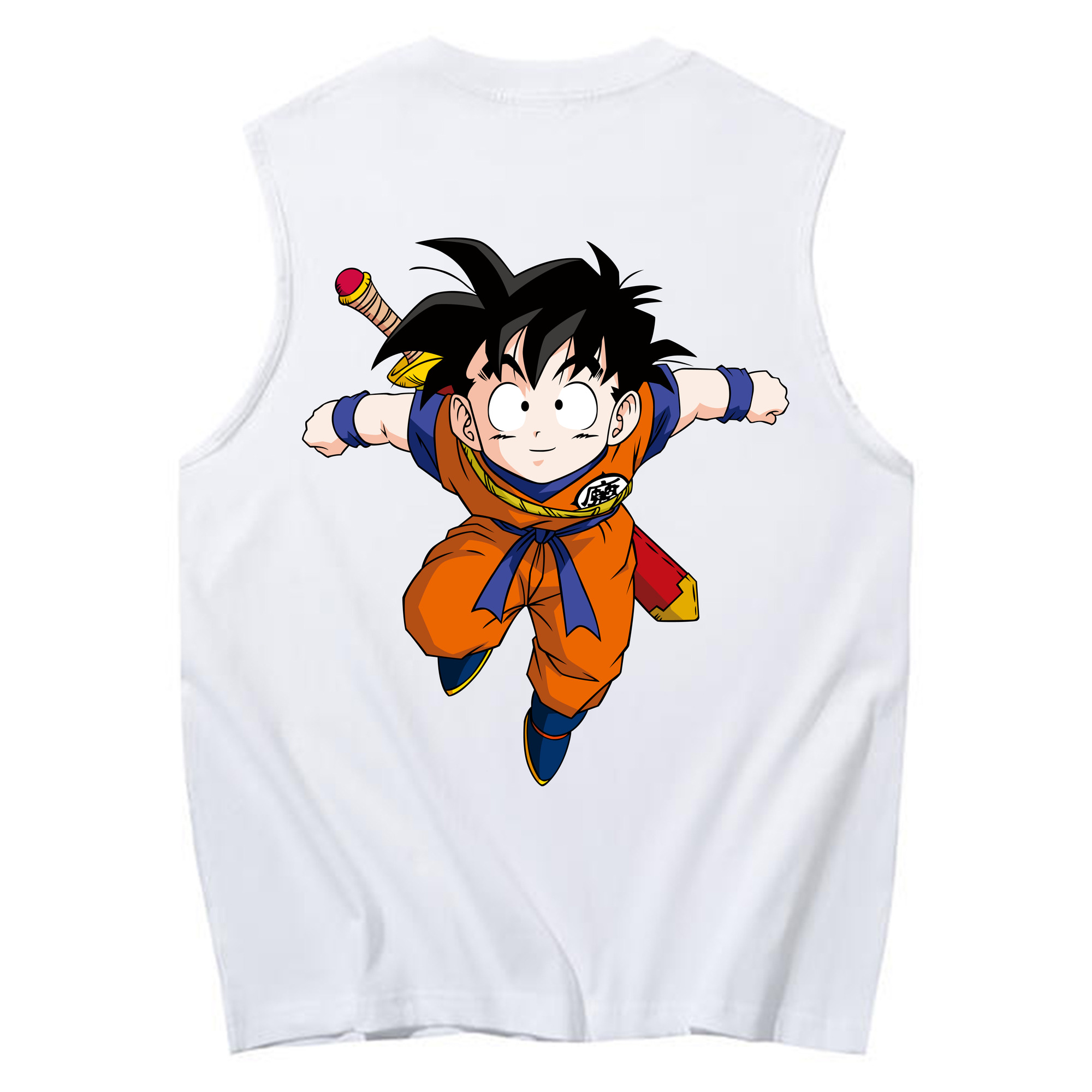 （画像用） ドラゴンボール 孫悟空（そん ごくう）Son Goku カカロット DRAGON BALL Kakarotto コットン100％タンクトップ（背面プリント）