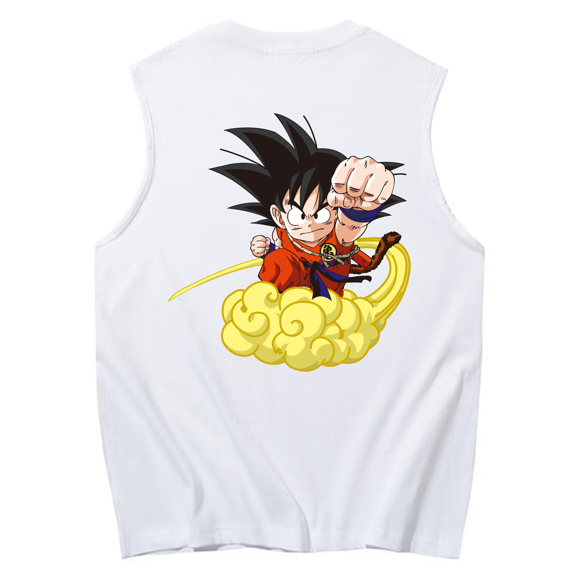 （画像用） ドラゴンボール 孫悟空（そん ごくう）Son Goku カカロット DRAGON BALL Kakarotto コットン100％タンクトップ（背面プリント）