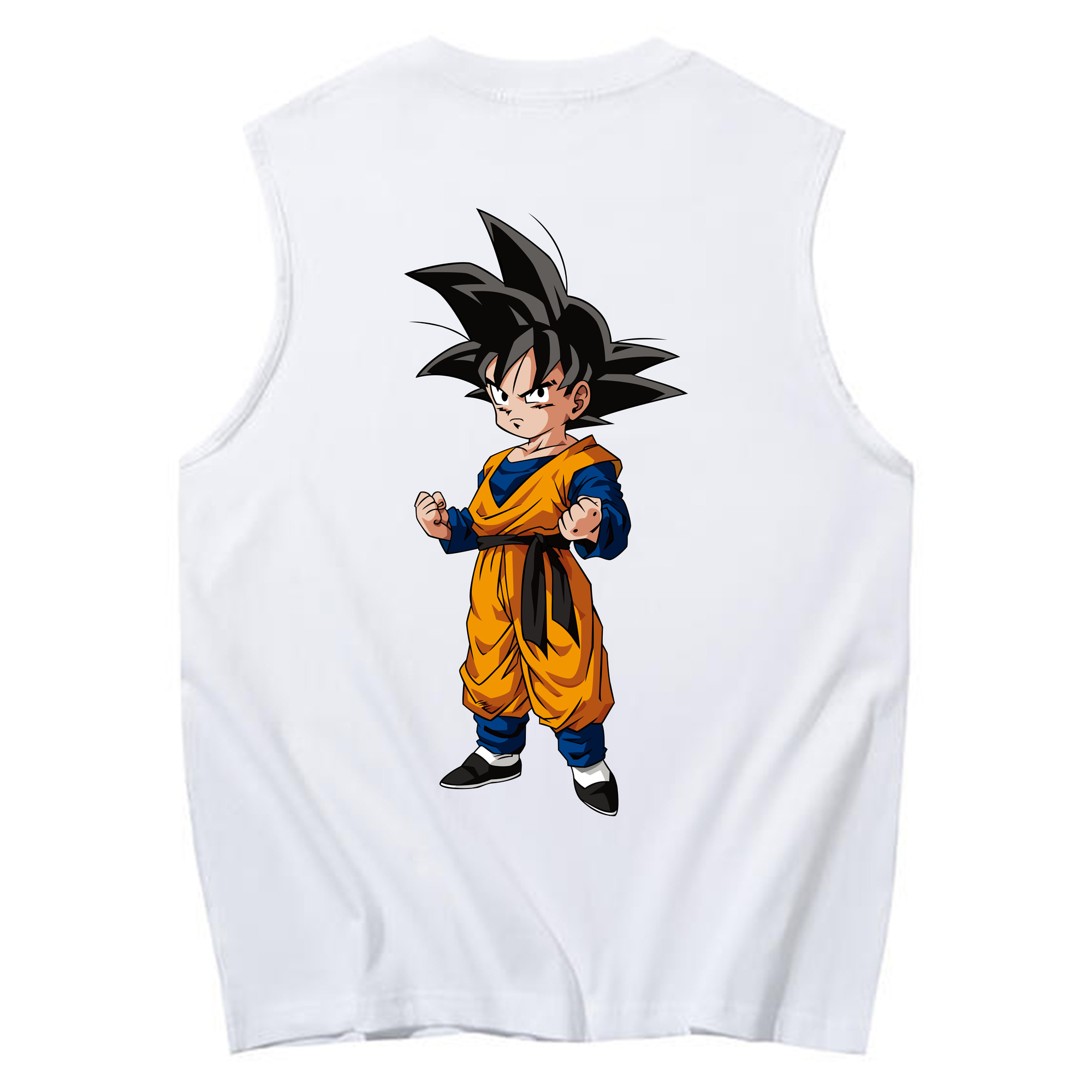 （画像用） ドラゴンボール 孫悟空（そん ごくう）Son Goku カカロット DRAGON BALL Kakarotto コットン100％タンクトップ（背面プリント）