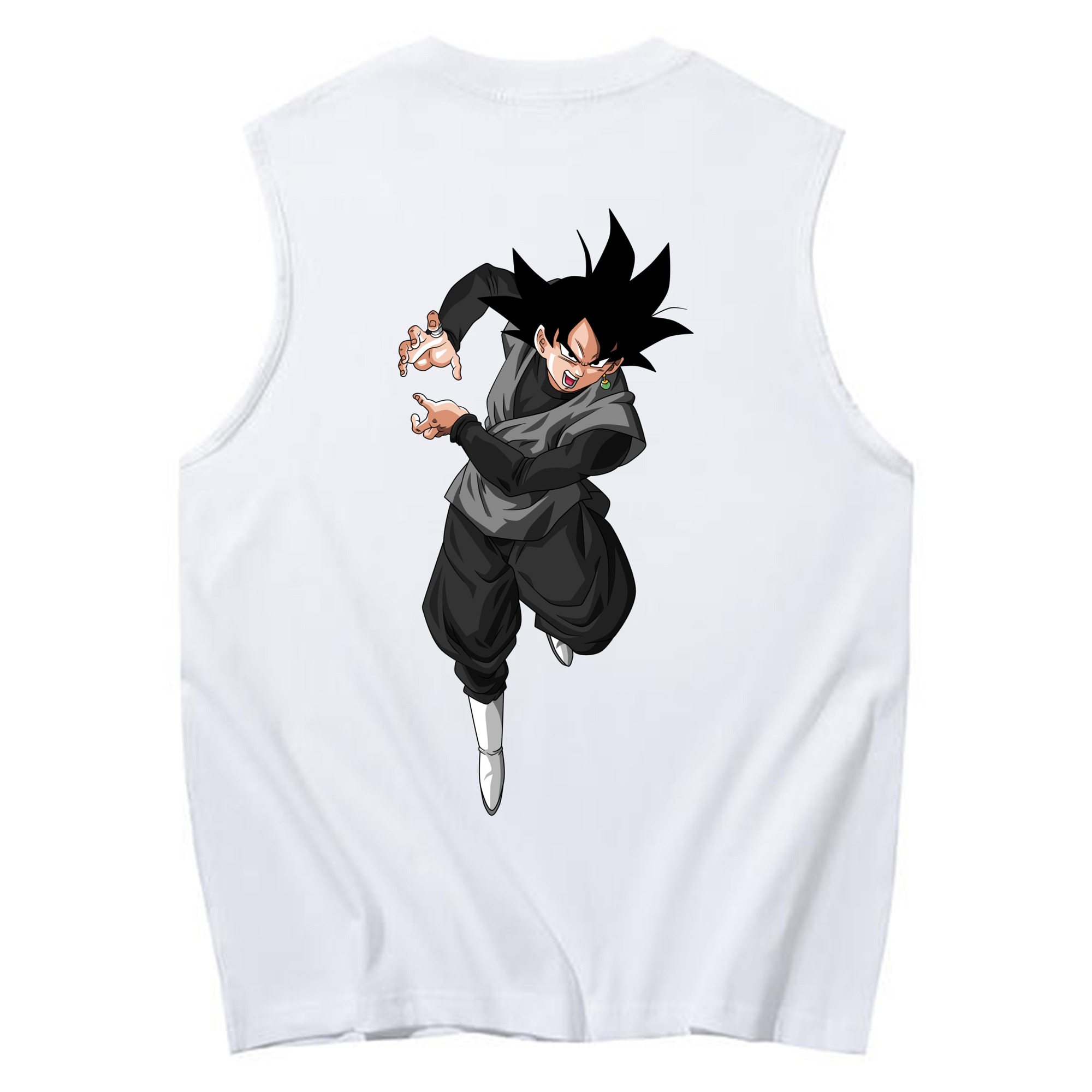 （画像用） ドラゴンボール ベジータ四世（Bejīta Yonsei）DRAGON BALL Vegeta IV コットン100％タンクトップ（背面プリント）