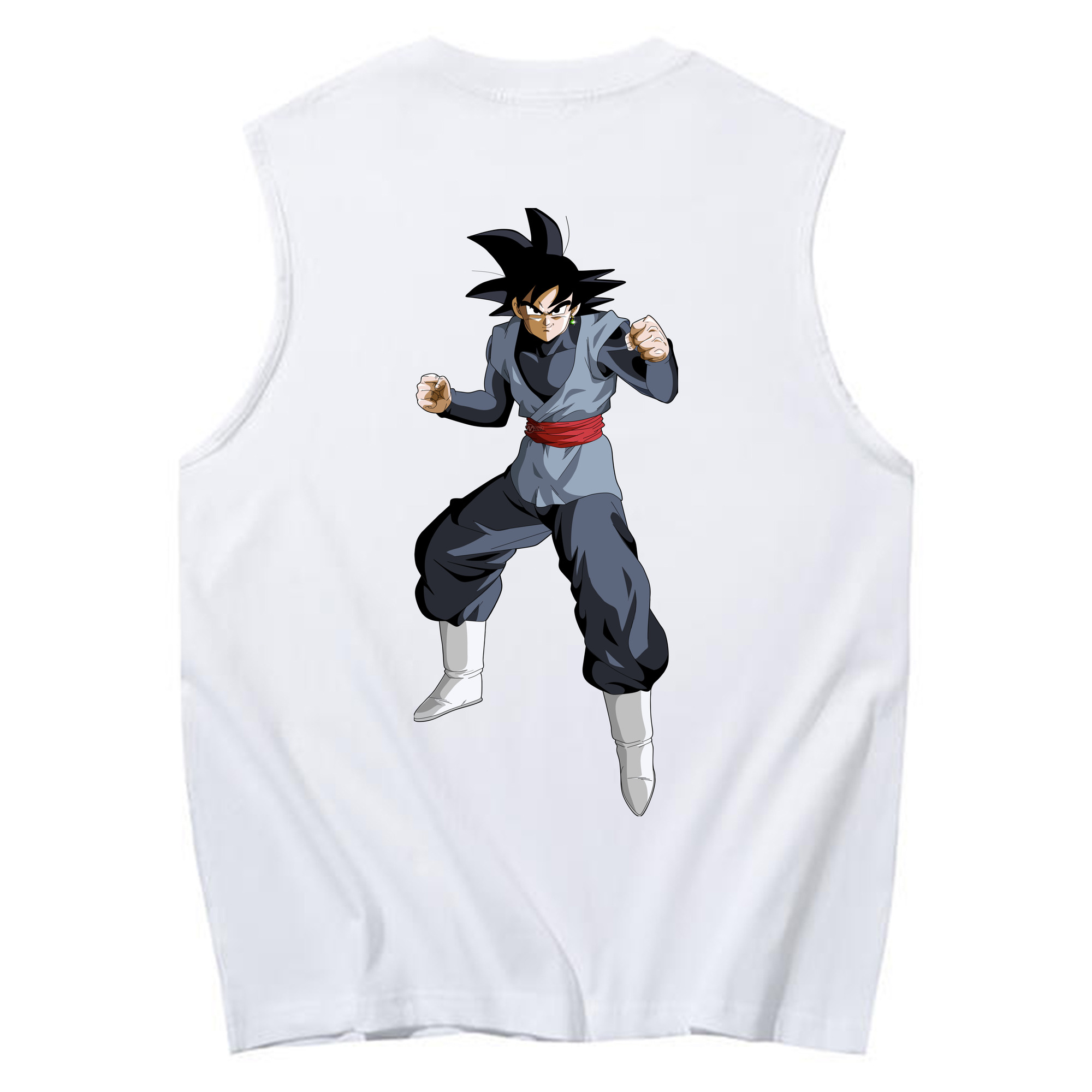（画像用） ドラゴンボール ベジータ四世（Bejīta Yonsei）DRAGON BALL Vegeta IV コットン100％タンクトップ（背面プリント）