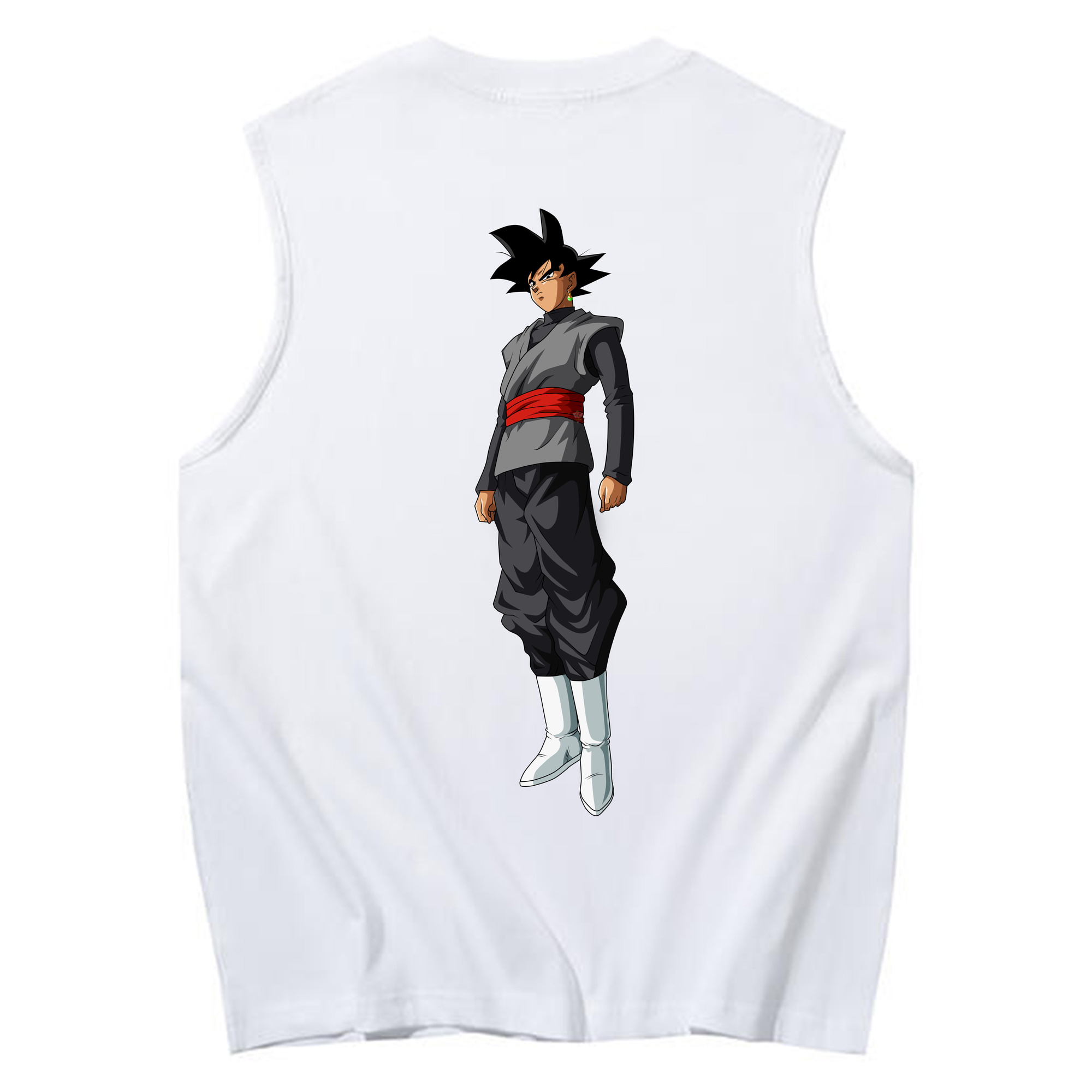 （画像用） ドラゴンボール ベジータ四世（Bejīta Yonsei）DRAGON BALL Vegeta IV コットン100％タンクトップ（背面プリント）