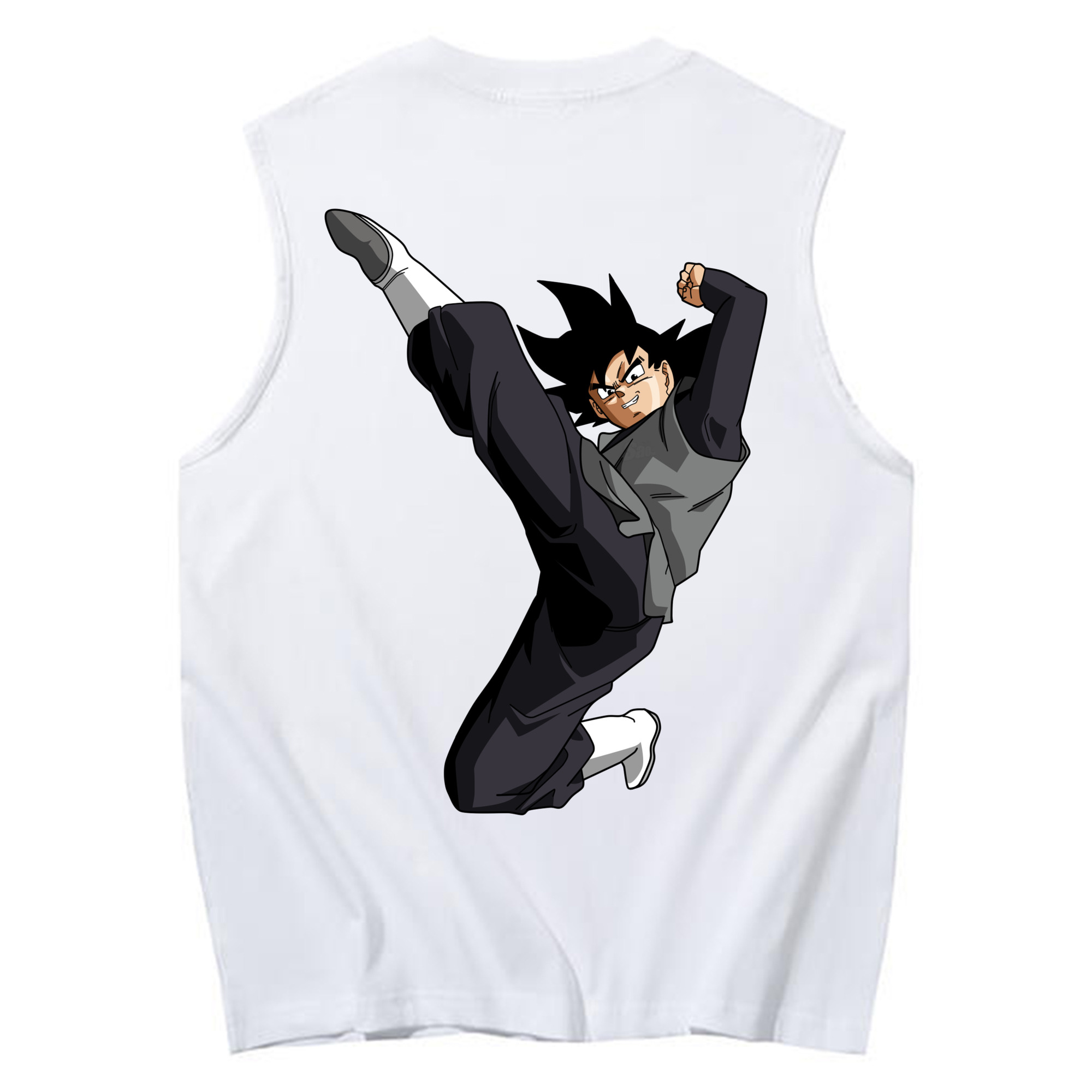 （画像用） ドラゴンボール ベジータ四世（Bejīta Yonsei）DRAGON BALL Vegeta IV コットン100％タンクトップ（背面プリント）