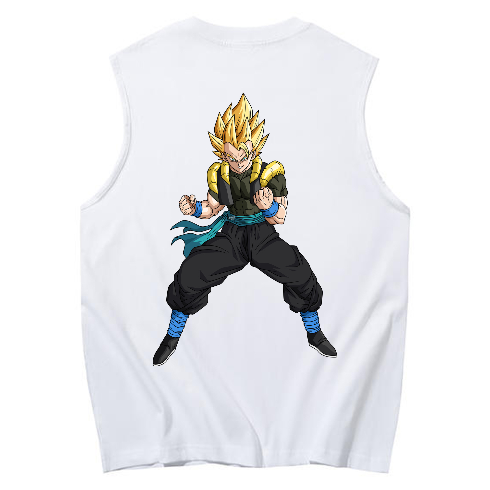 （画像用） ドラゴンボール ベジータ四世（Bejīta Yonsei）DRAGON BALL Vegeta IV コットン100％タンクトップ（背面プリント）