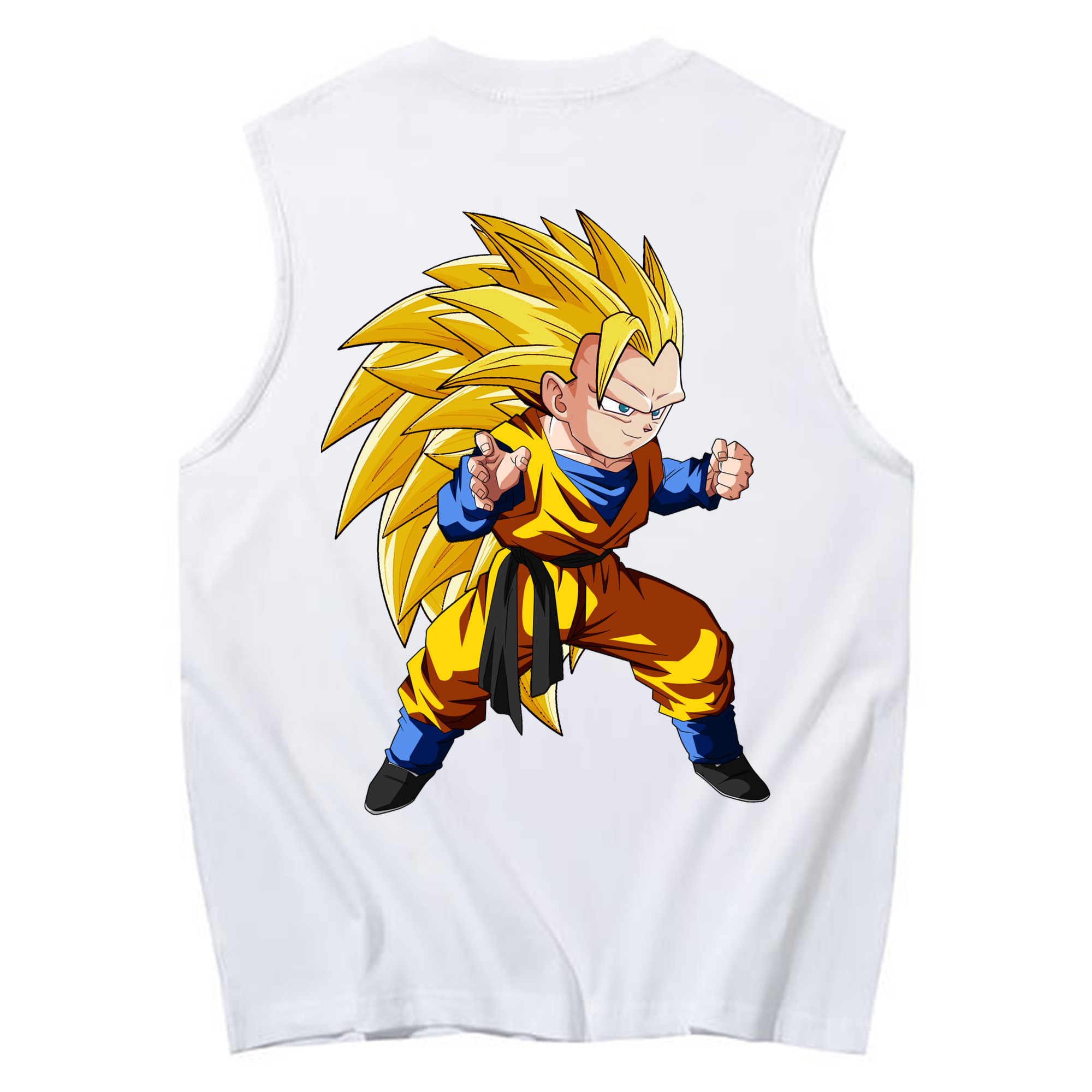 （画像用） ドラゴンボール ベジータ四世（Bejīta Yonsei）DRAGON BALL Vegeta IV コットン100％タンクトップ（背面プリント）