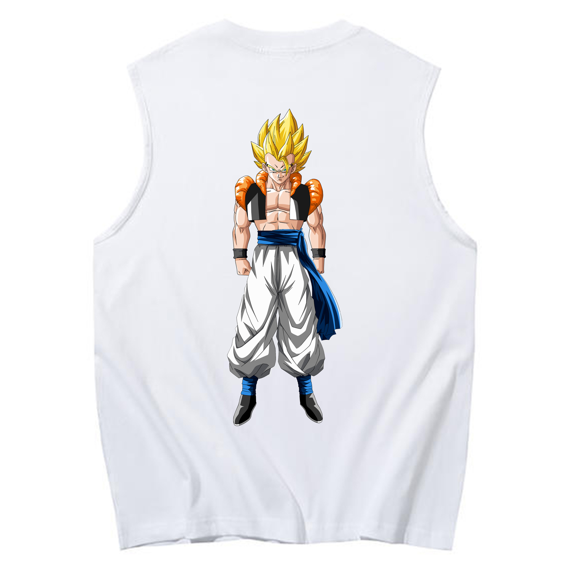 （画像用） ドラゴンボール ベジータ四世（Bejīta Yonsei）DRAGON BALL Vegeta IV コットン100％タンクトップ（背面プリント）
