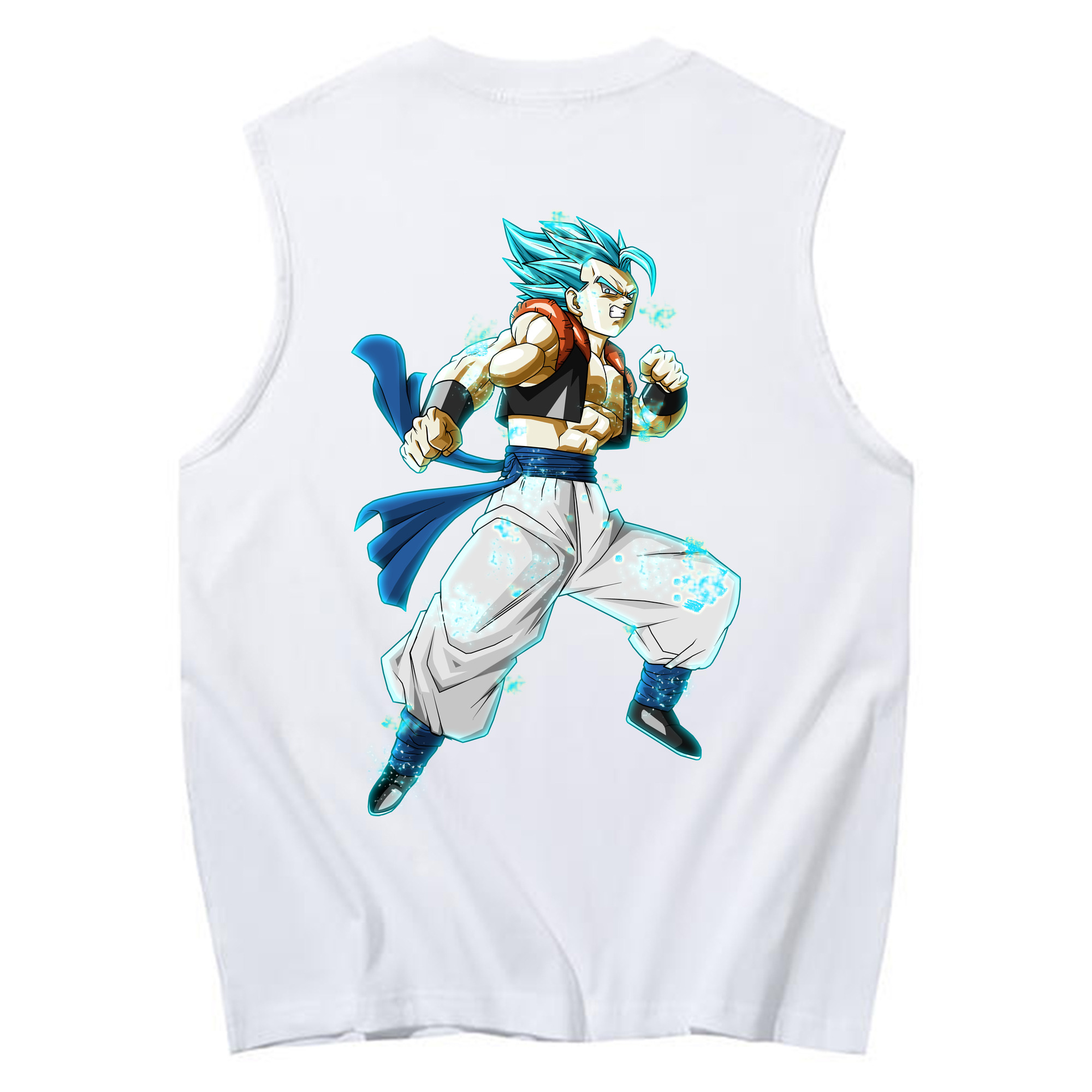 （画像用） ドラゴンボール ベジータ四世（Bejīta Yonsei）DRAGON BALL Vegeta IV コットン100％タンクトップ（背面プリント）