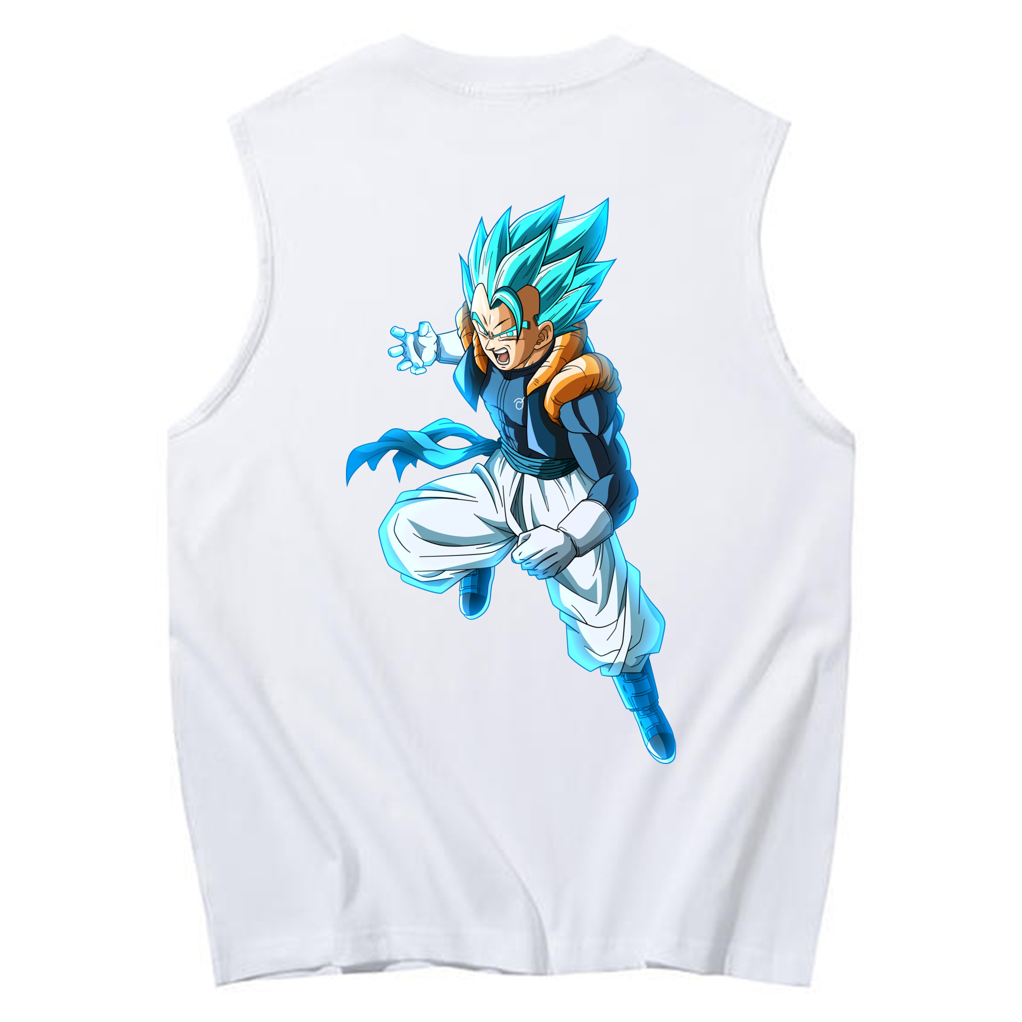 （画像用） ドラゴンボール ベジータ四世（Bejīta Yonsei）DRAGON BALL Vegeta IV コットン100％タンクトップ（背面プリント）