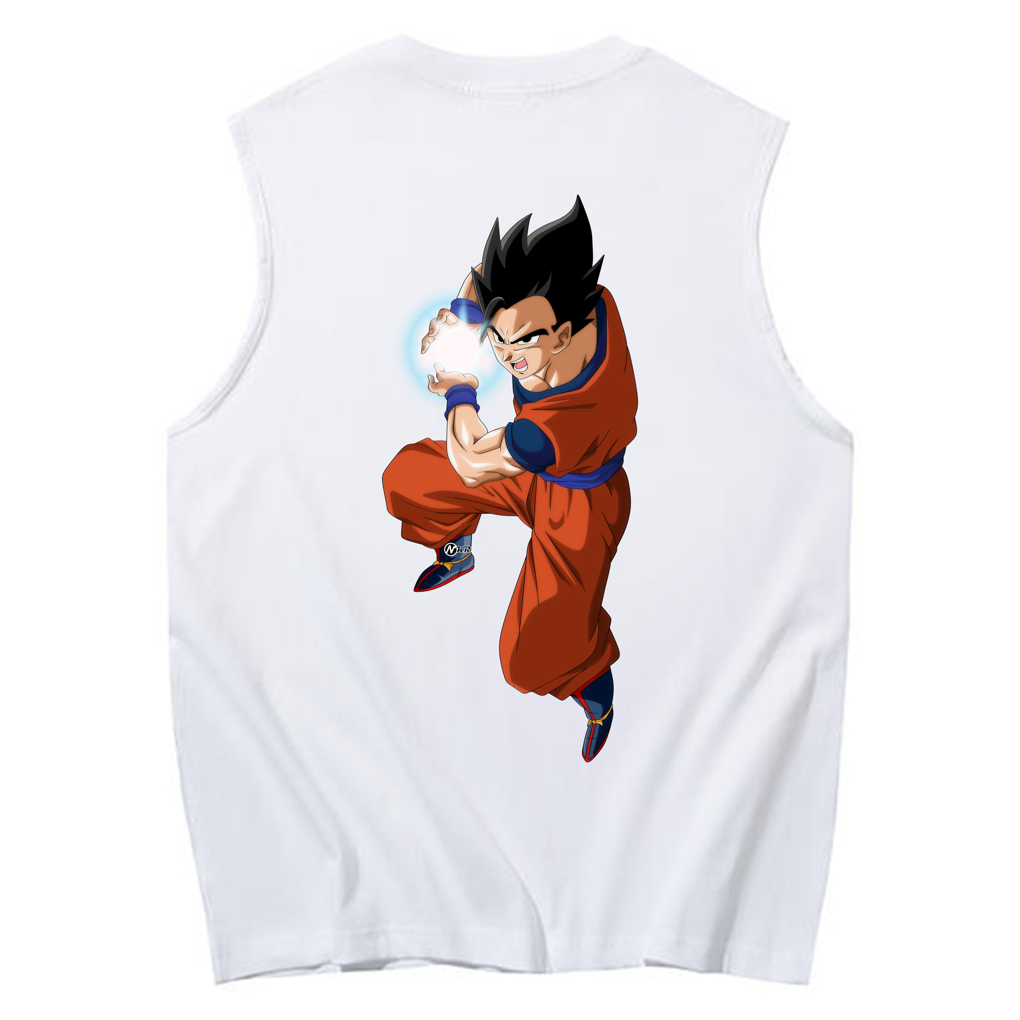 （画像用） ドラゴンボール 孫 悟飯（そんごはん）DRAGON BALL Son Gohan コットン100％タンクトップ（背面プリント）