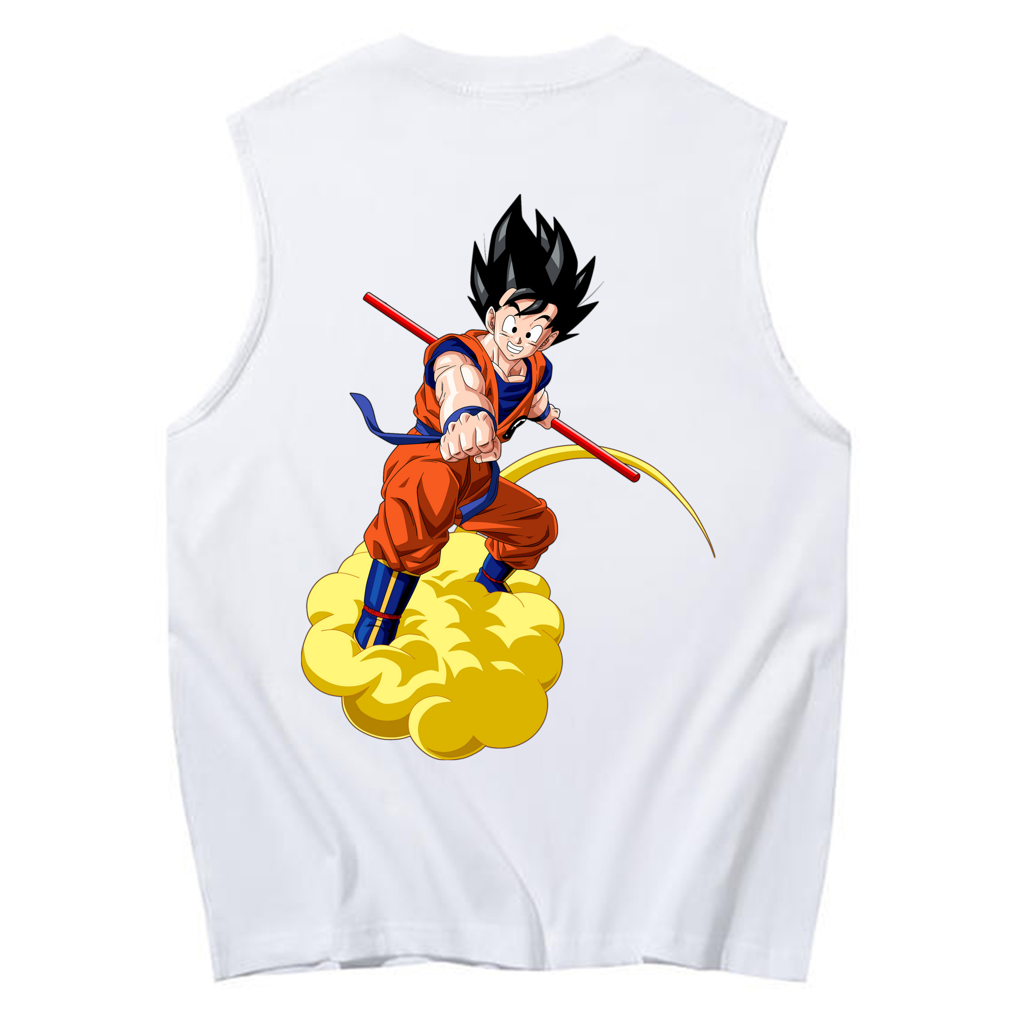 （画像用） ドラゴンボール 孫 悟飯（そんごはん）DRAGON BALL Son Gohan コットン100％タンクトップ（背面プリント）