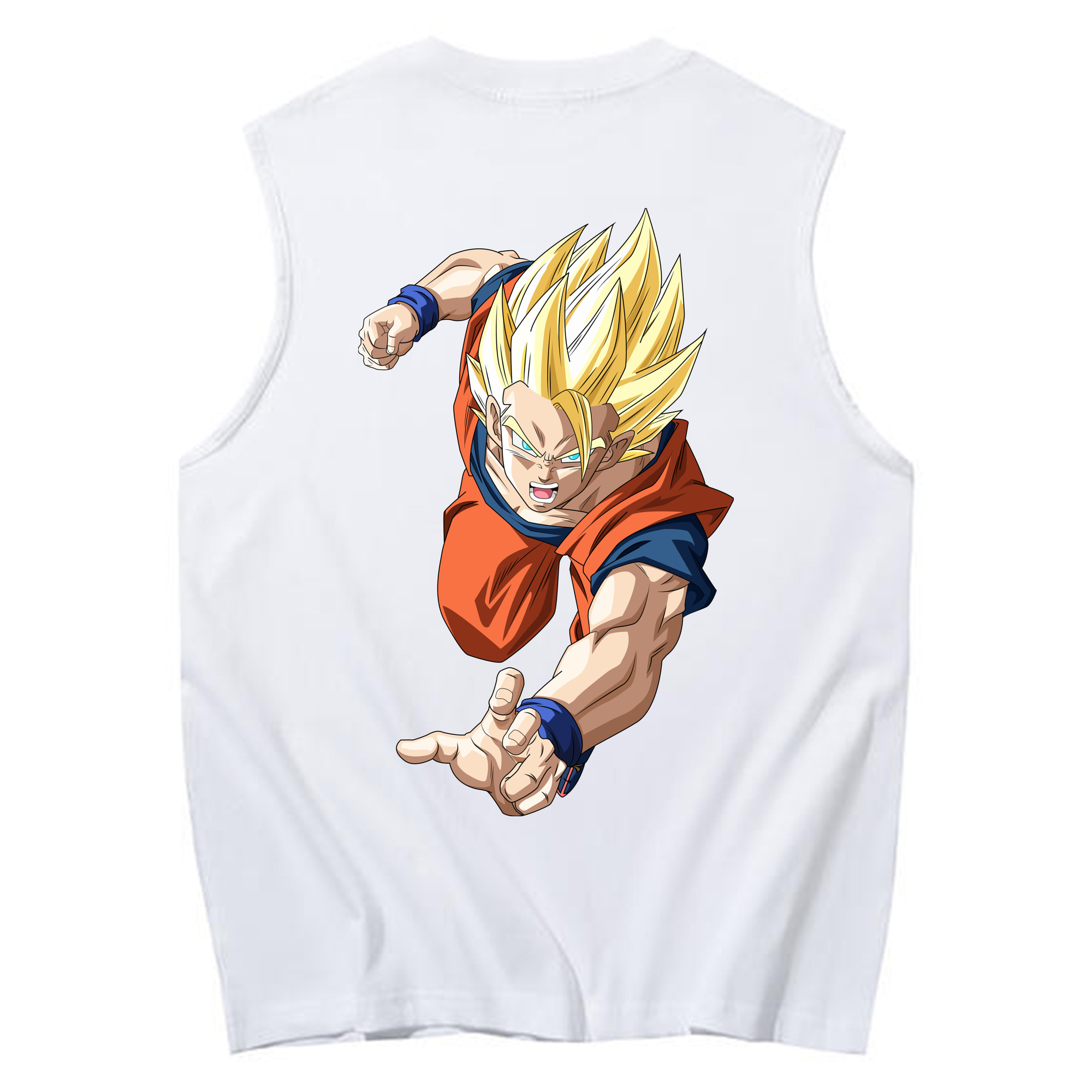 （画像用） ドラゴンボール 孫 悟飯（そんごはん）DRAGON BALL Son Gohan コットン100％タンクトップ（背面プリント）