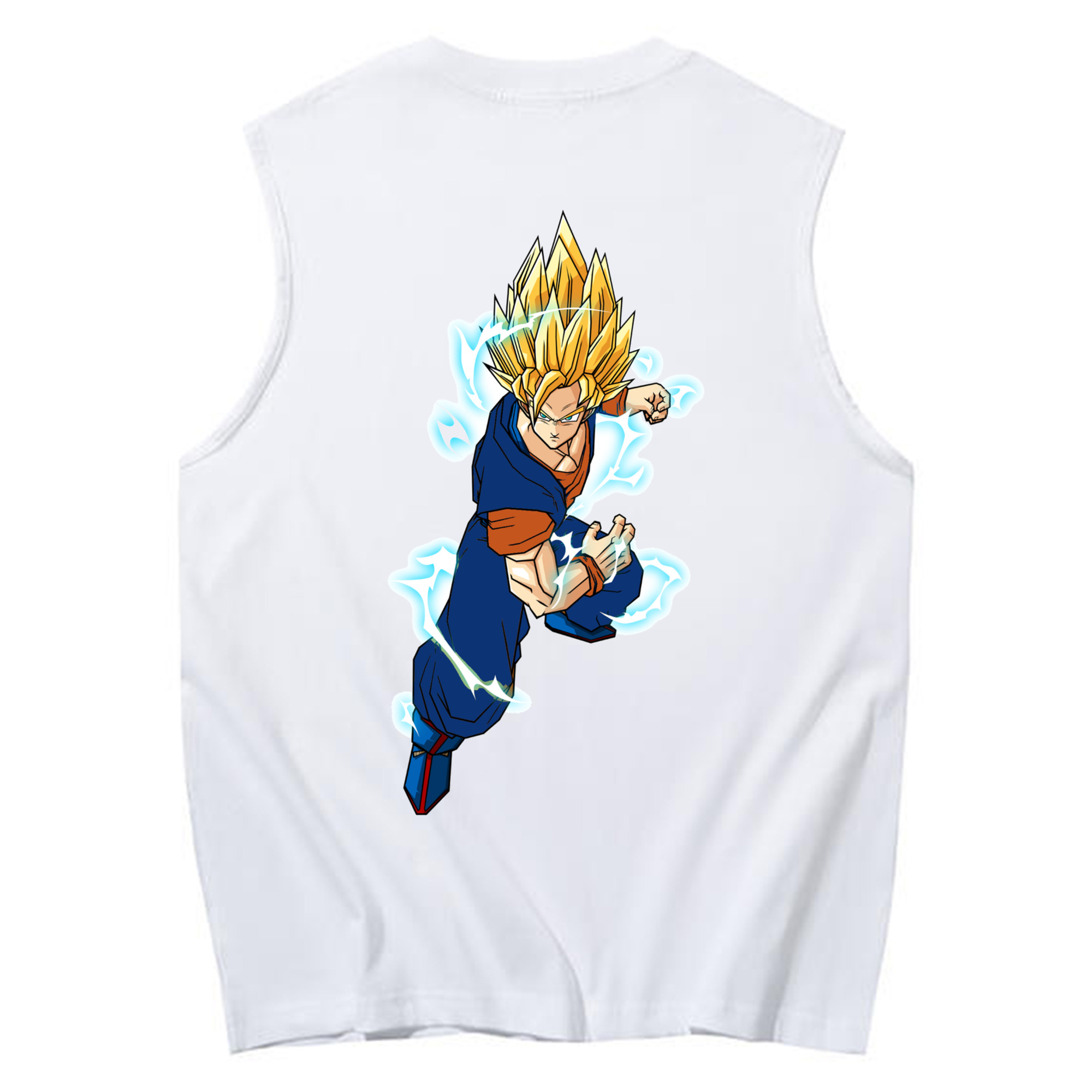 （画像用） ドラゴンボール 孫 悟飯（そんごはん）DRAGON BALL Son Gohan コットン100％タンクトップ（背面プリント）