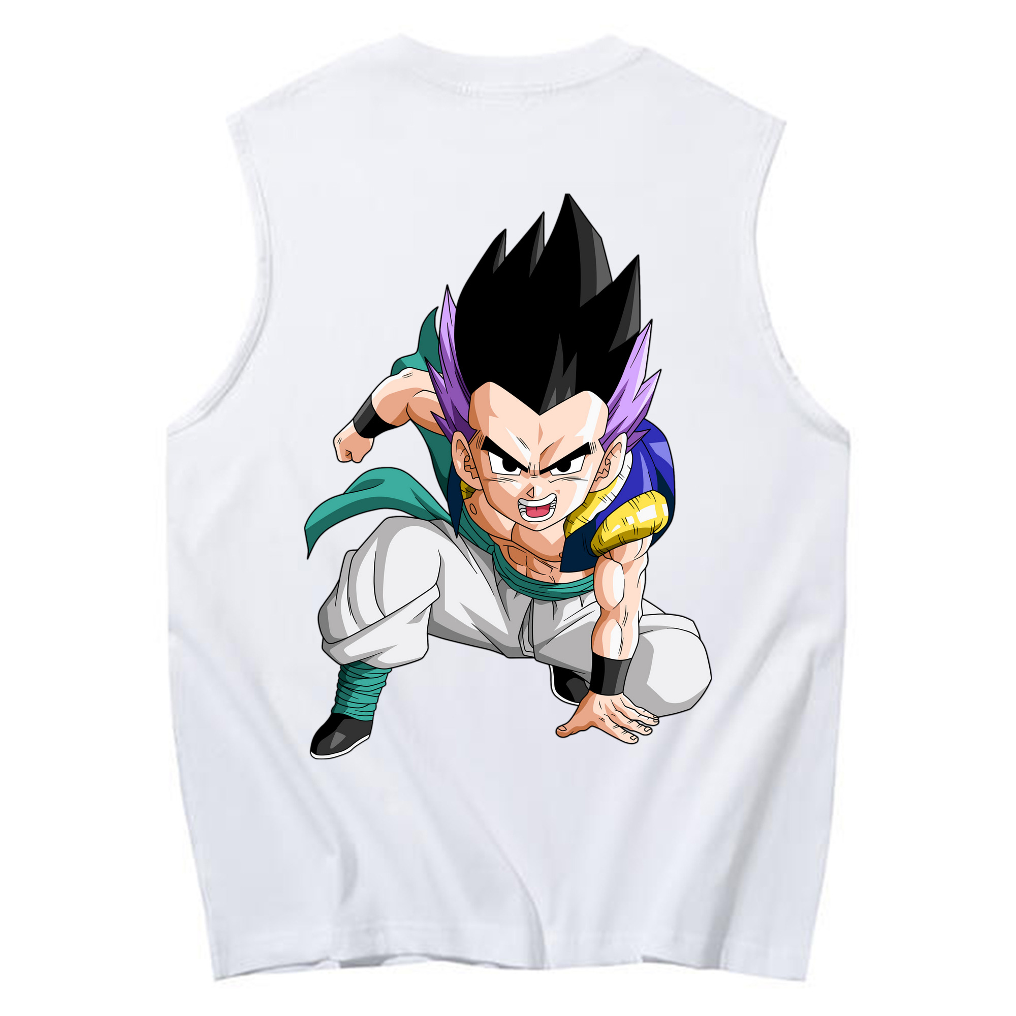 （画像用） ドラゴンボール 孫 悟飯（そんごはん）DRAGON BALL Son Gohan コットン100％タンクトップ（背面プリント）
