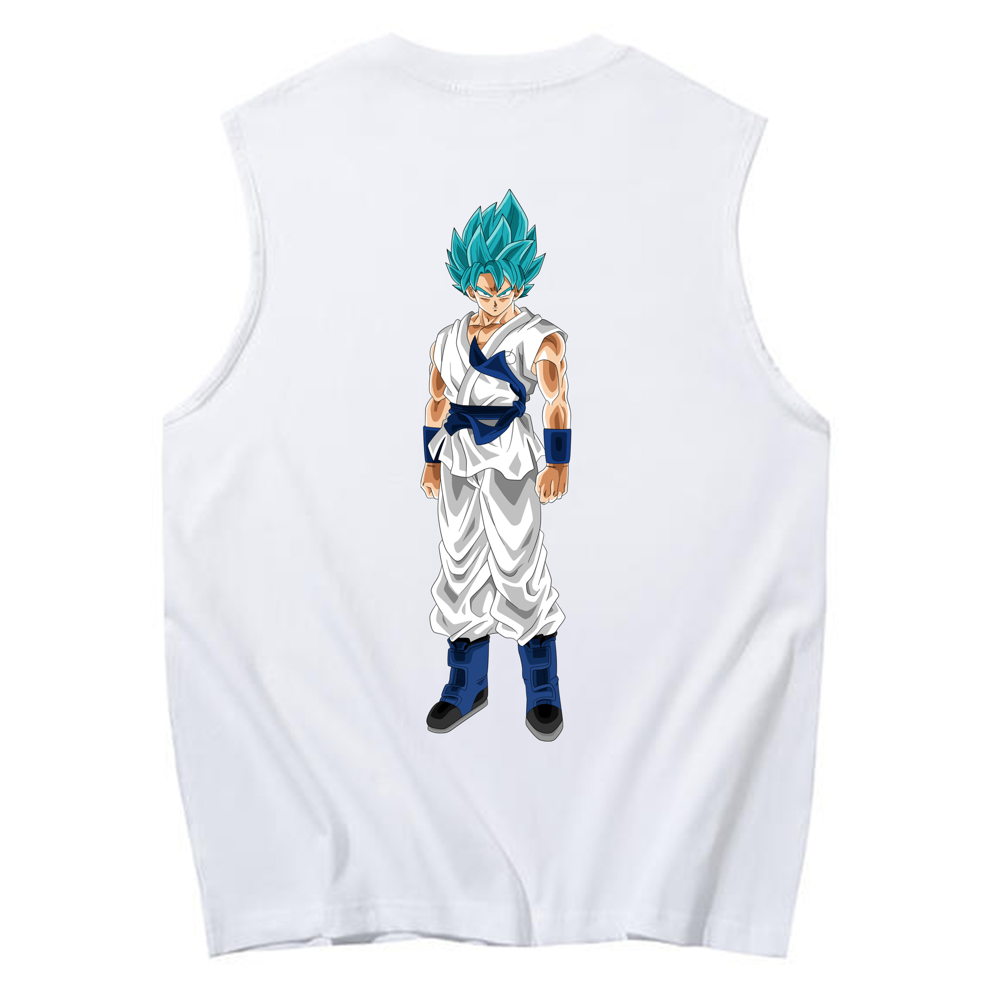 （画像用） ドラゴンボール 孫 悟飯（そんごはん）DRAGON BALL Son Gohan コットン100％タンクトップ（背面プリント）