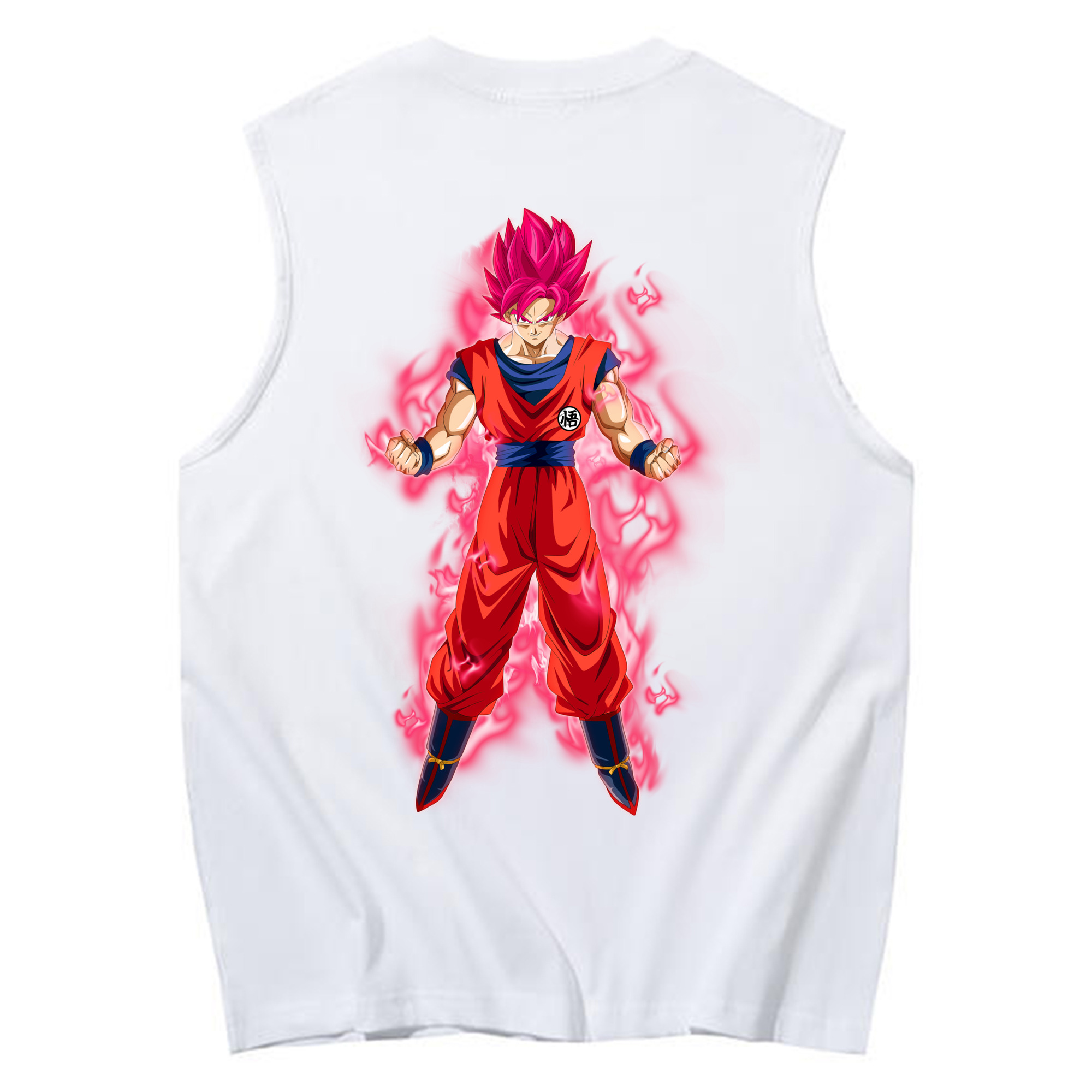 （画像用） ドラゴンボール 孫 悟飯（そんごはん）DRAGON BALL Son Gohan コットン100％タンクトップ（背面プリント）