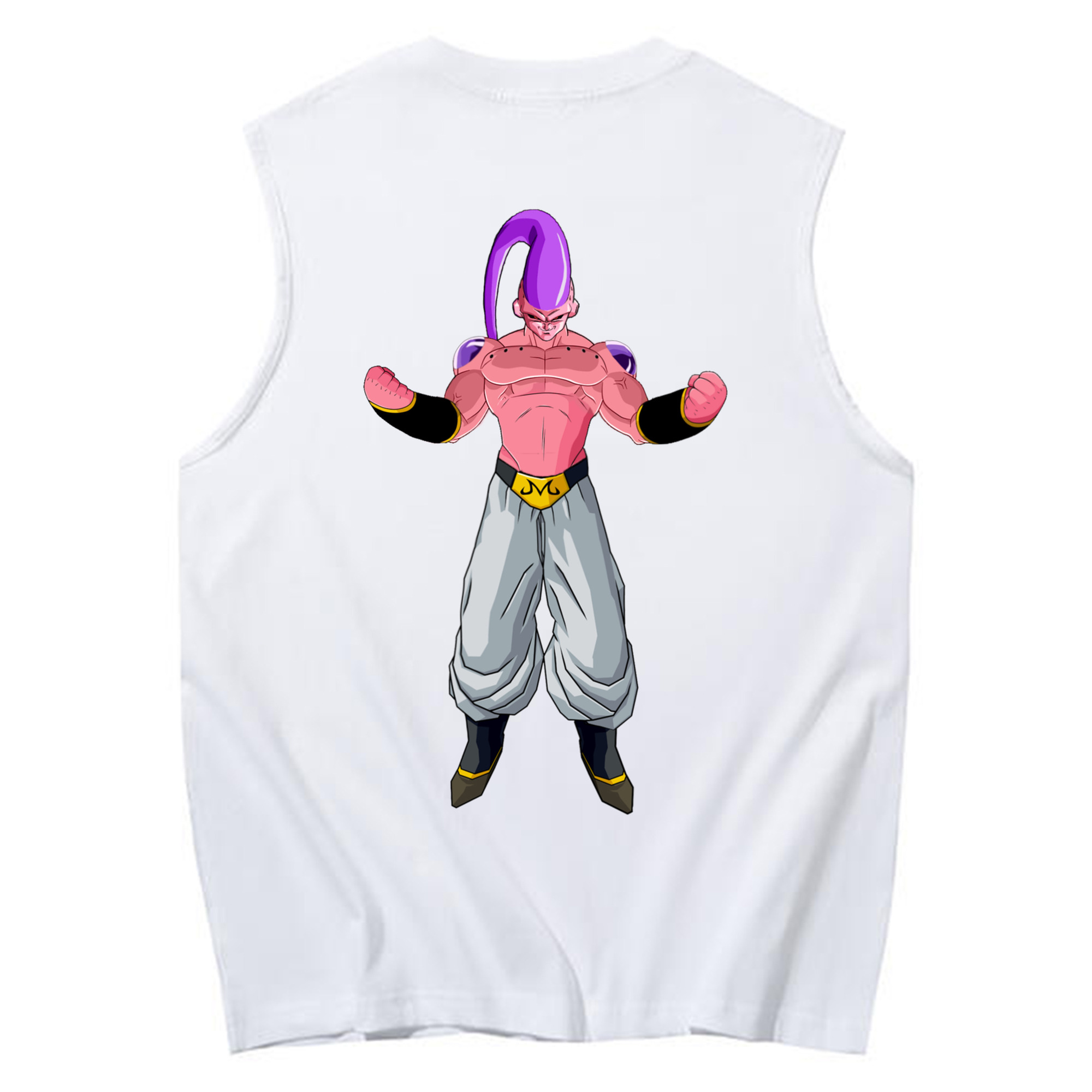 （画像用） ドラゴンボール 魔人ブウ DRAGON BALL Majin Buu コットン100％タンクトップ（背面プリント）