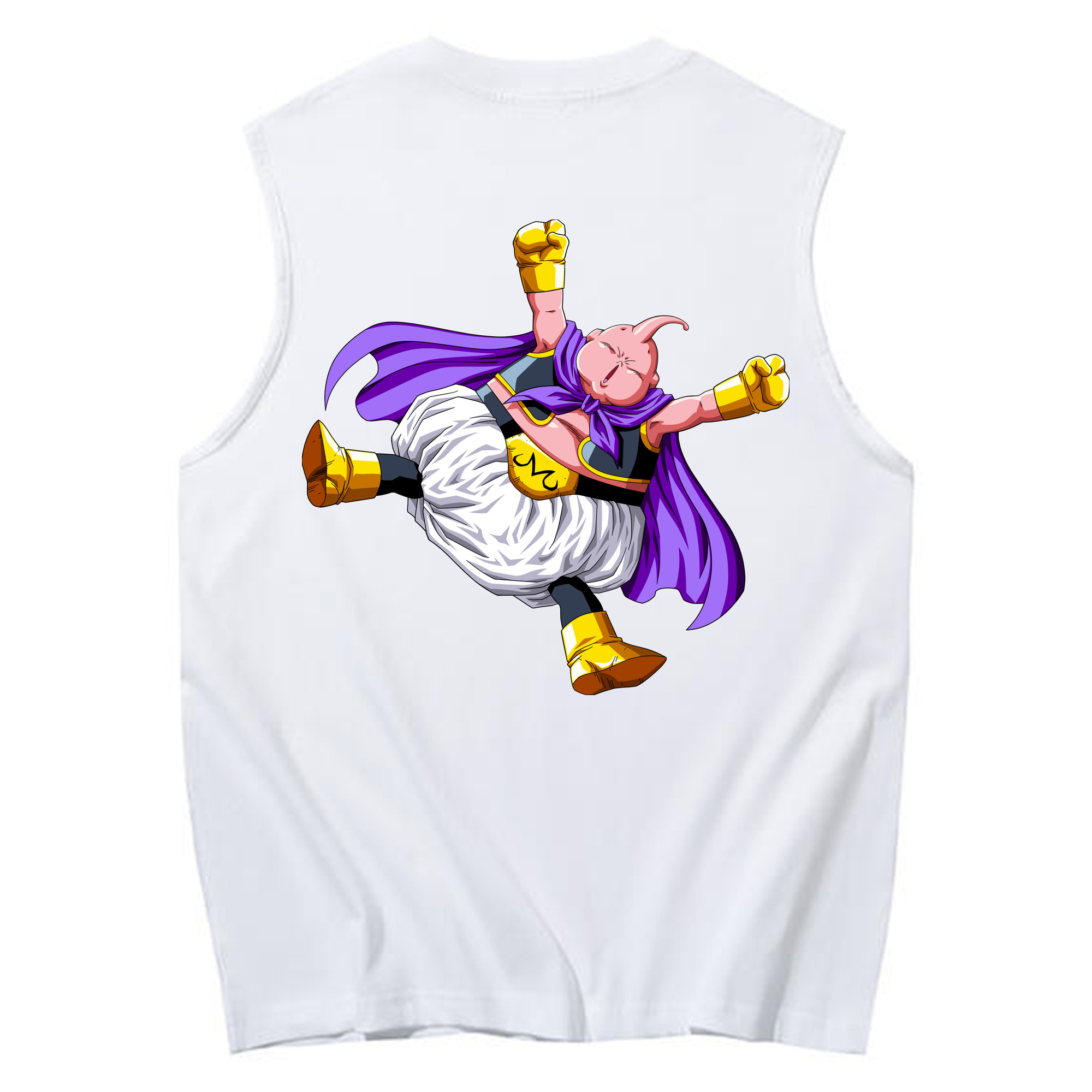 （画像用） ドラゴンボール 魔人ブウ DRAGON BALL Majin Buu コットン100％タンクトップ（背面プリント）