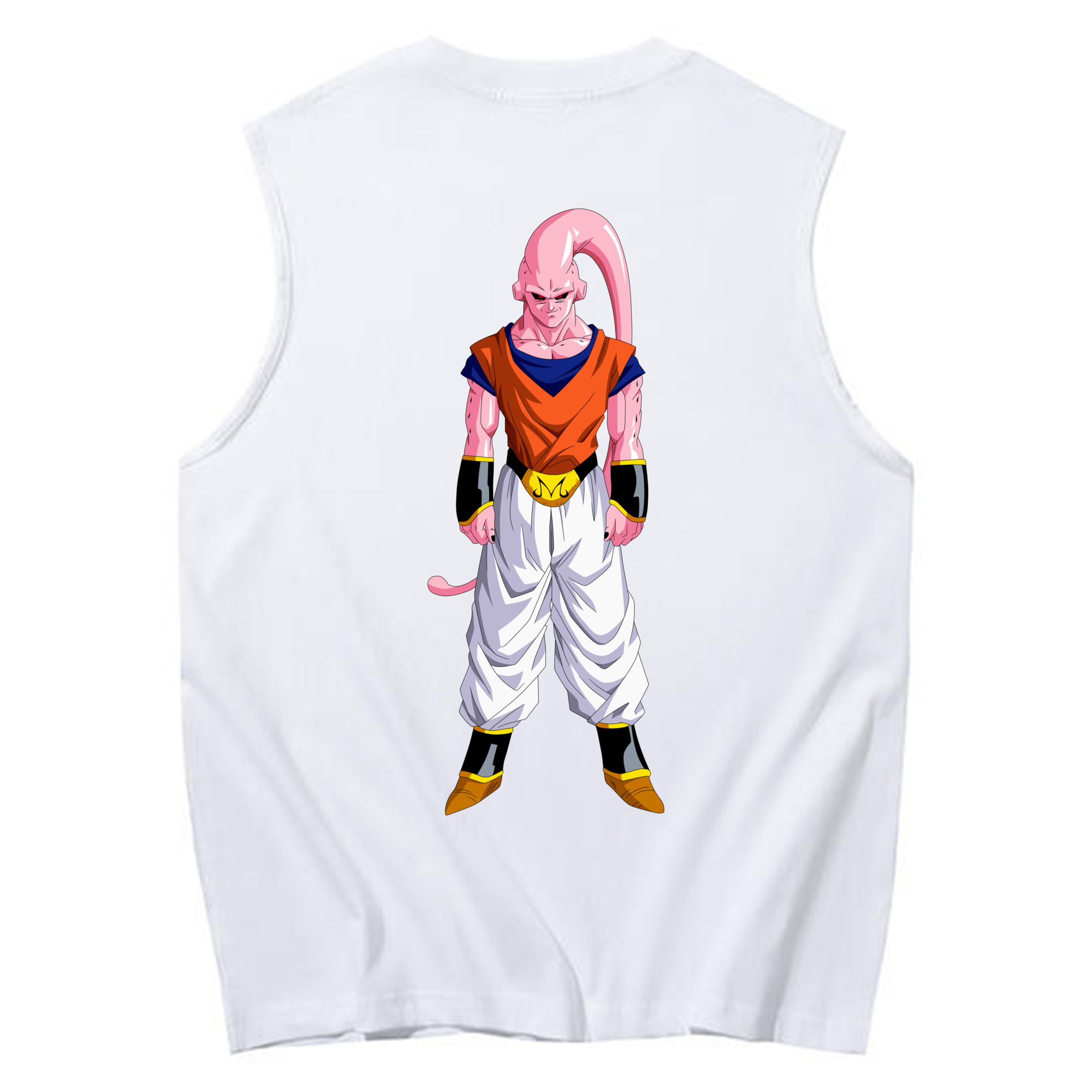 （画像用） ドラゴンボール 魔人ブウ DRAGON BALL Majin Buu コットン100％タンクトップ（背面プリント）