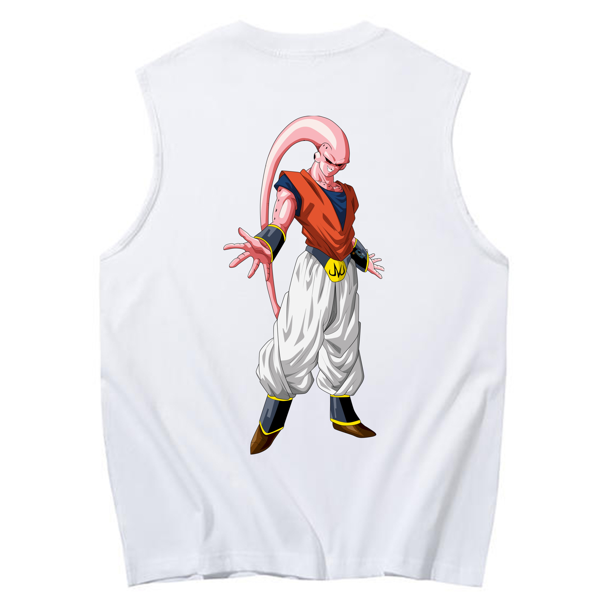 （画像用） ドラゴンボール 魔人ブウ DRAGON BALL Majin Buu コットン100％タンクトップ（背面プリント）
