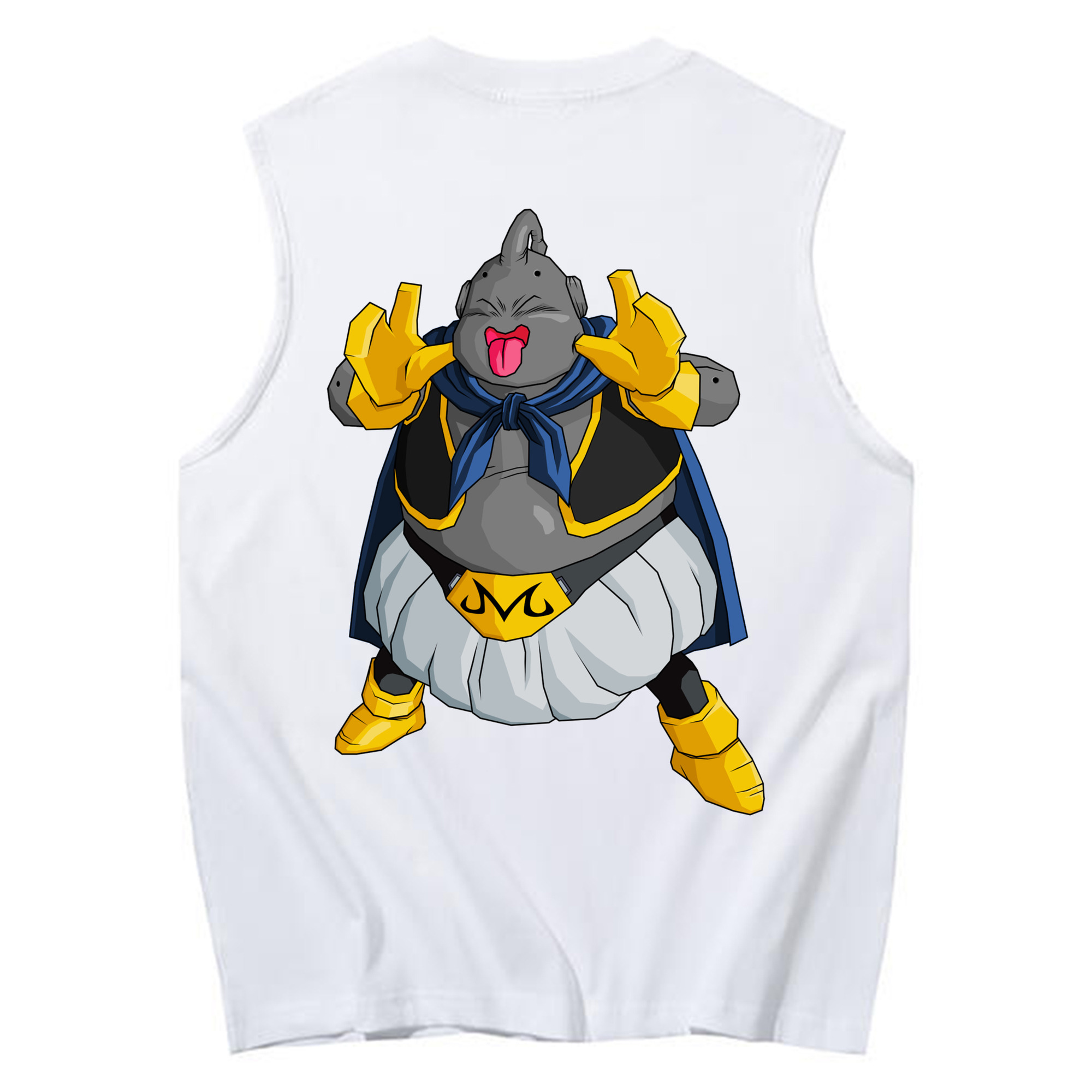 （画像用） ドラゴンボール 魔人ブウ DRAGON BALL Majin Buu コットン100％タンクトップ（背面プリント）
