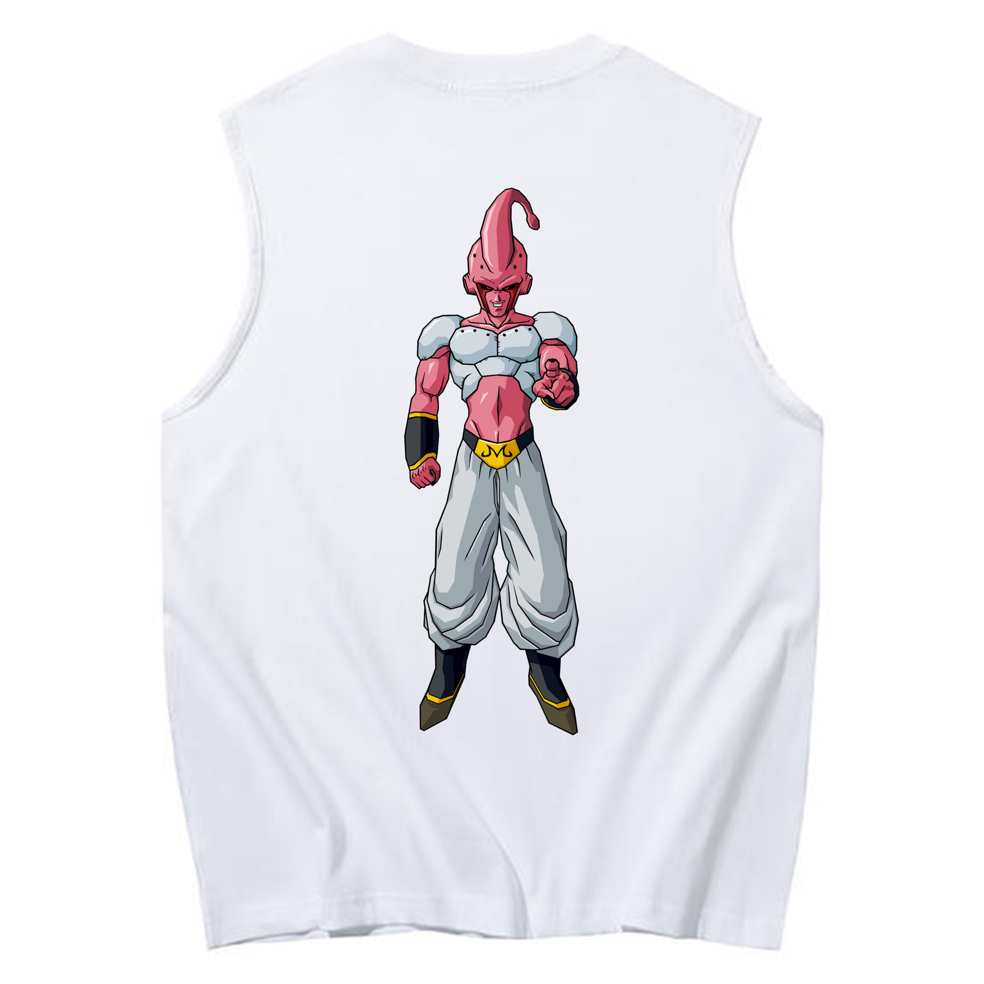 （画像用） ドラゴンボール 魔人ブウ DRAGON BALL Majin Buu コットン100％タンクトップ（背面プリント）