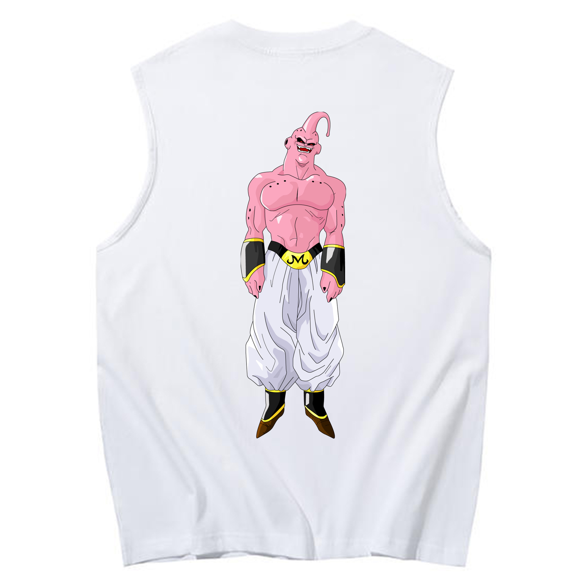 （画像用） ドラゴンボール 魔人ブウ DRAGON BALL Majin Buu コットン100％タンクトップ（背面プリント）