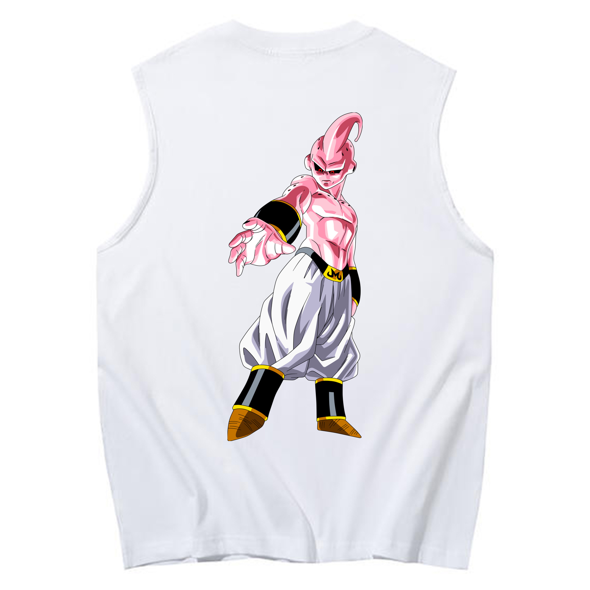 （画像用） ドラゴンボール 魔人ブウ DRAGON BALL Majin Buu コットン100％タンクトップ（背面プリント）