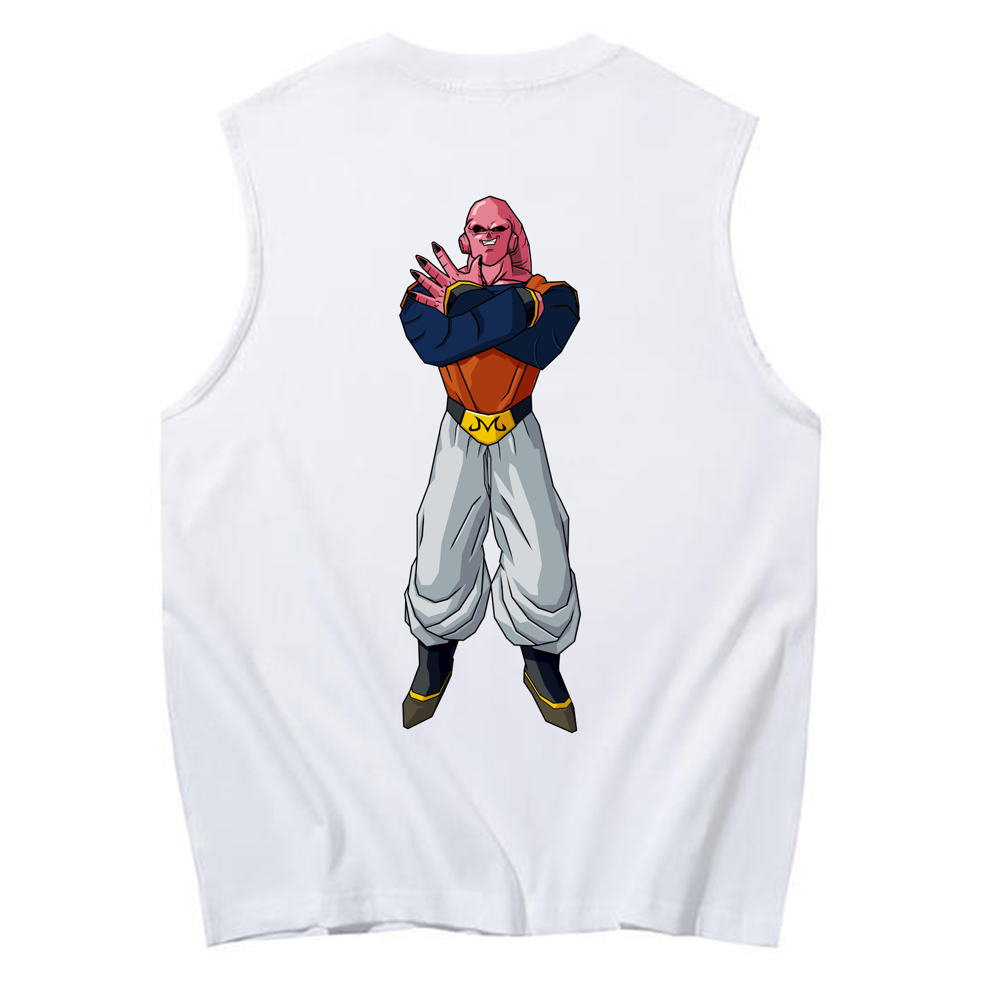 （画像用） ドラゴンボール 魔人ブウ DRAGON BALL Majin Buu コットン100％タンクトップ（背面プリント）