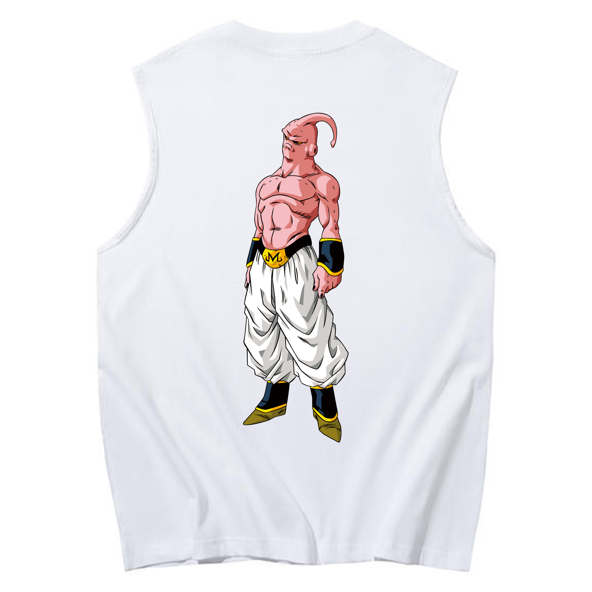 （画像用） ドラゴンボール 魔人ブウ DRAGON BALL Majin Buu コットン100％タンクトップ（背面プリント）