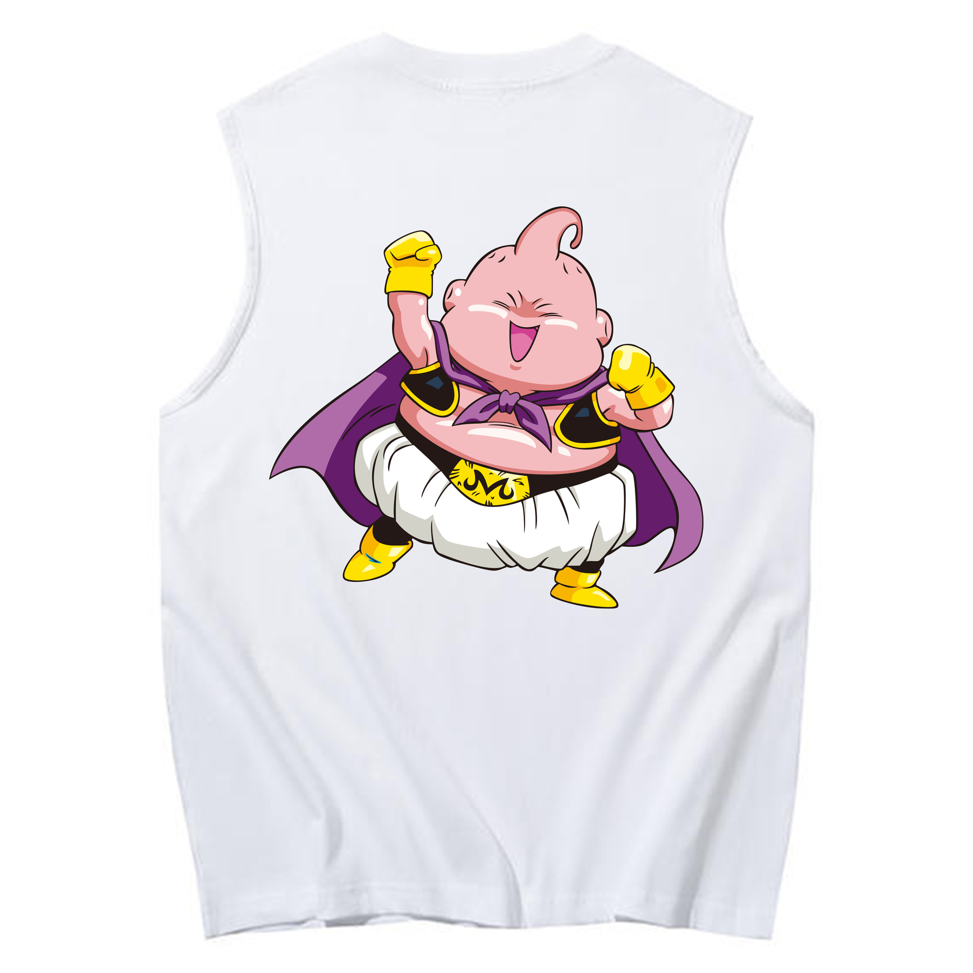 （画像用） ドラゴンボール 魔人ブウ DRAGON BALL Majin Buu コットン100％タンクトップ（背面プリント）