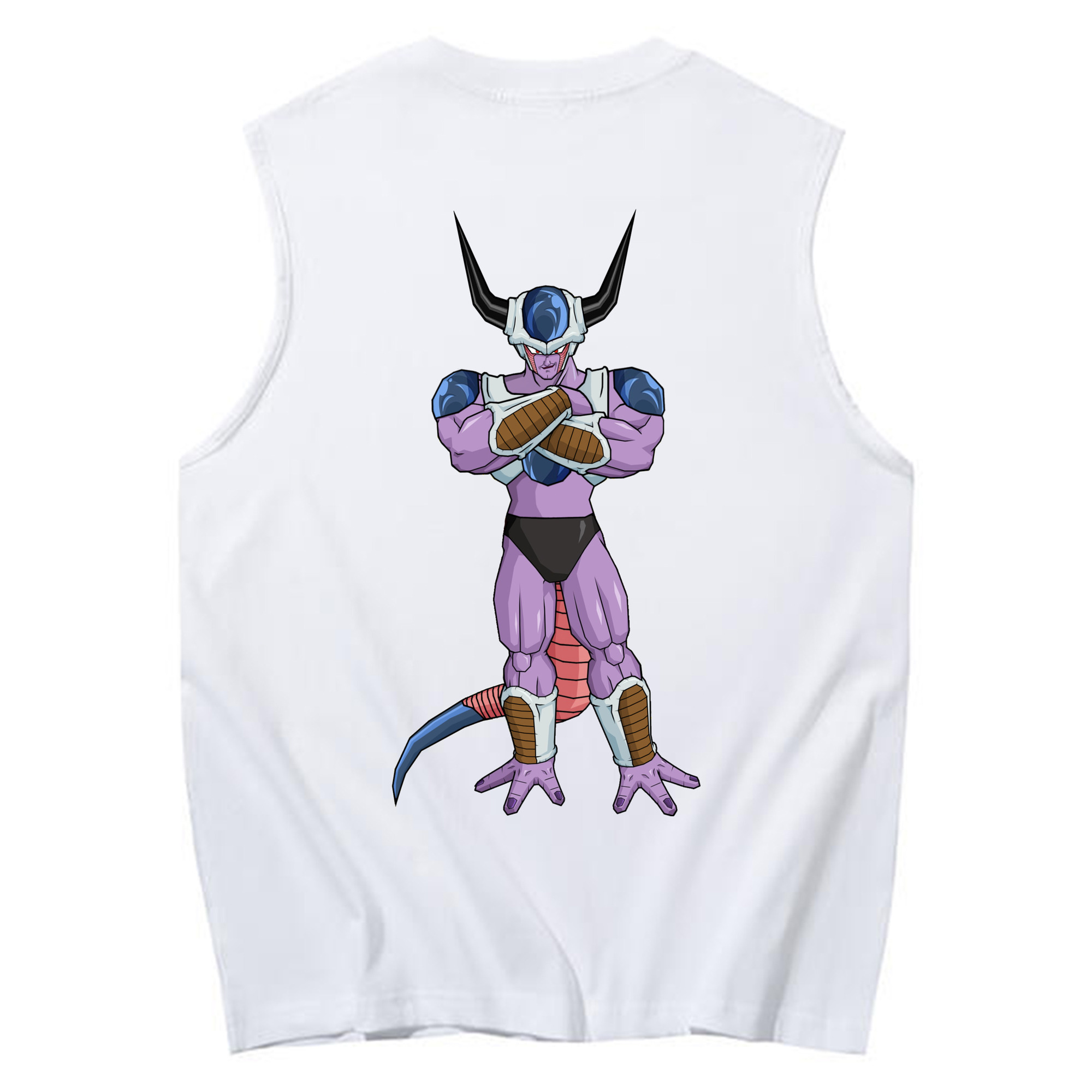 （画像用） ドラゴンボール フリーザ DRAGON BALL Frieza コットン100％タンクトップ（背面プリント）