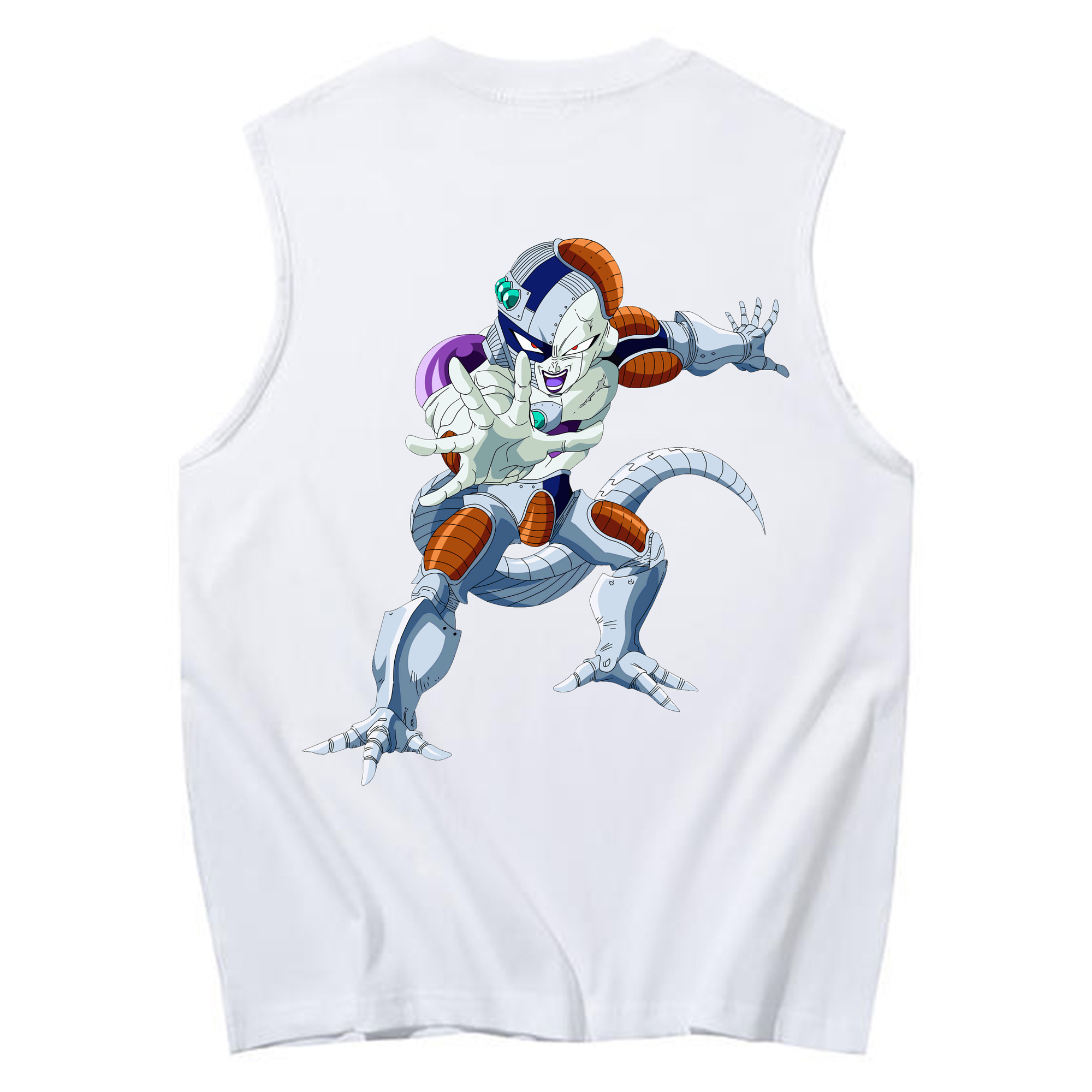（画像用） ドラゴンボール フリーザ DRAGON BALL Frieza コットン100％タンクトップ（背面プリント）