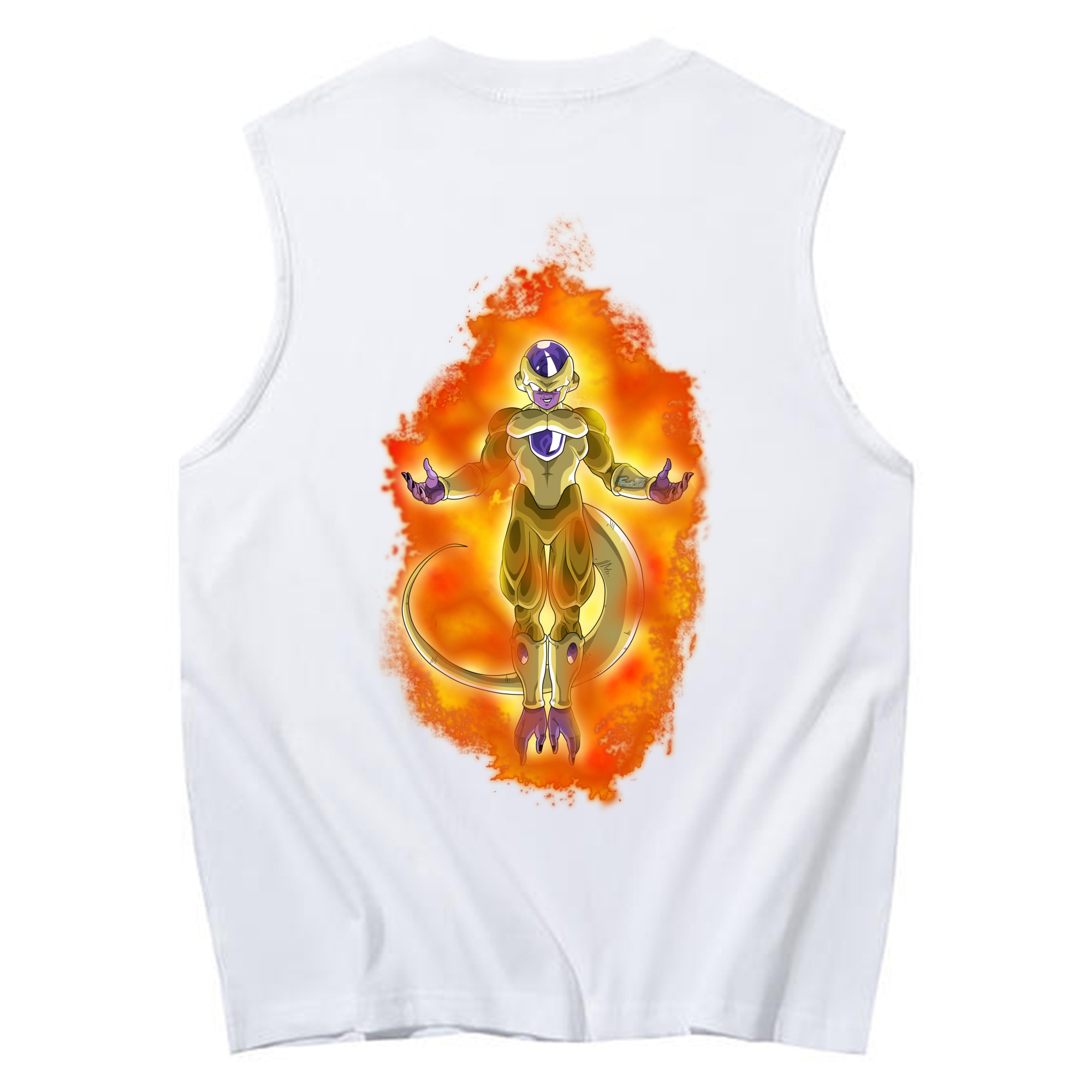 （画像用） ドラゴンボール フリーザ DRAGON BALL Frieza コットン100％タンクトップ（背面プリント）
