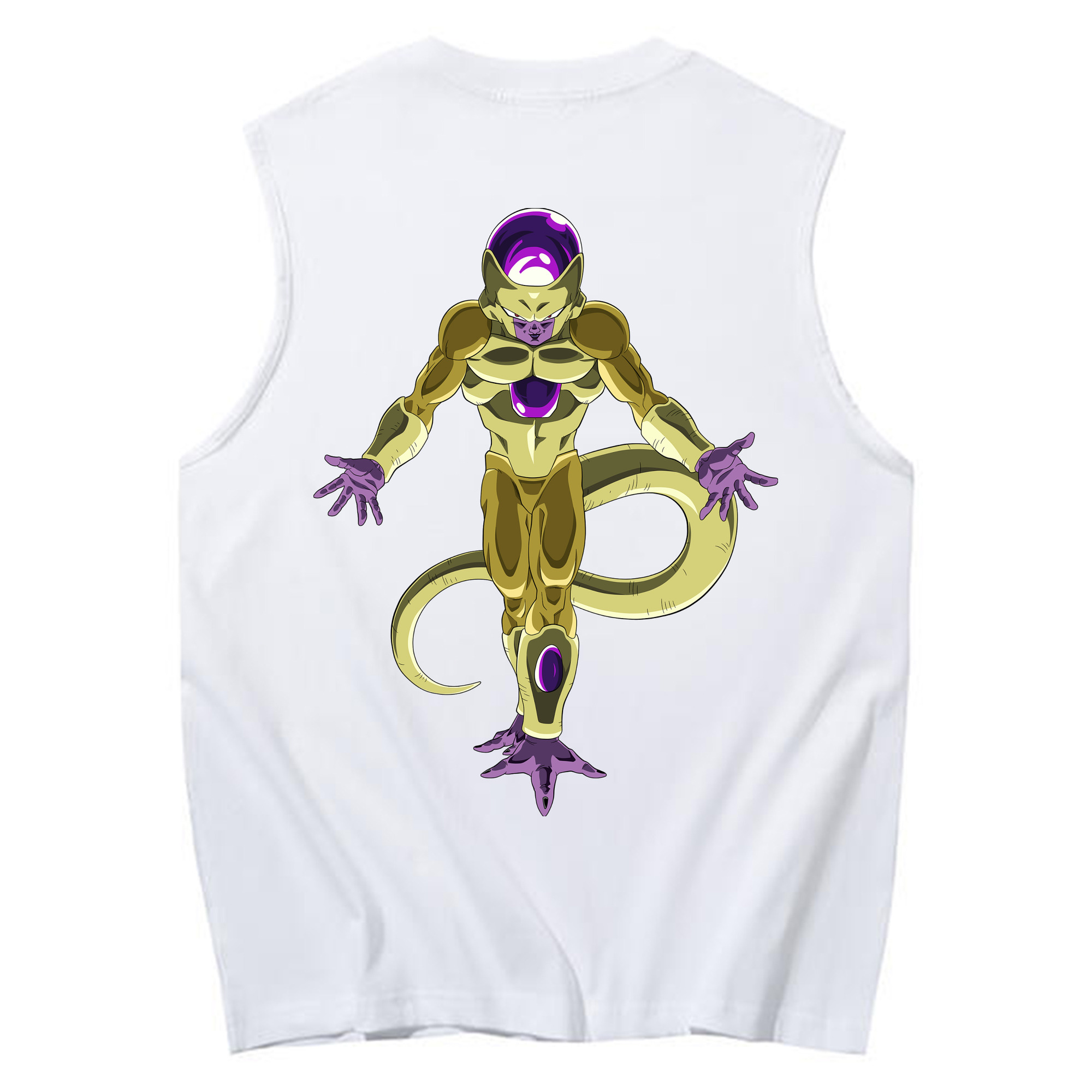 （画像用） ドラゴンボール フリーザ DRAGON BALL Frieza コットン100％タンクトップ（背面プリント）