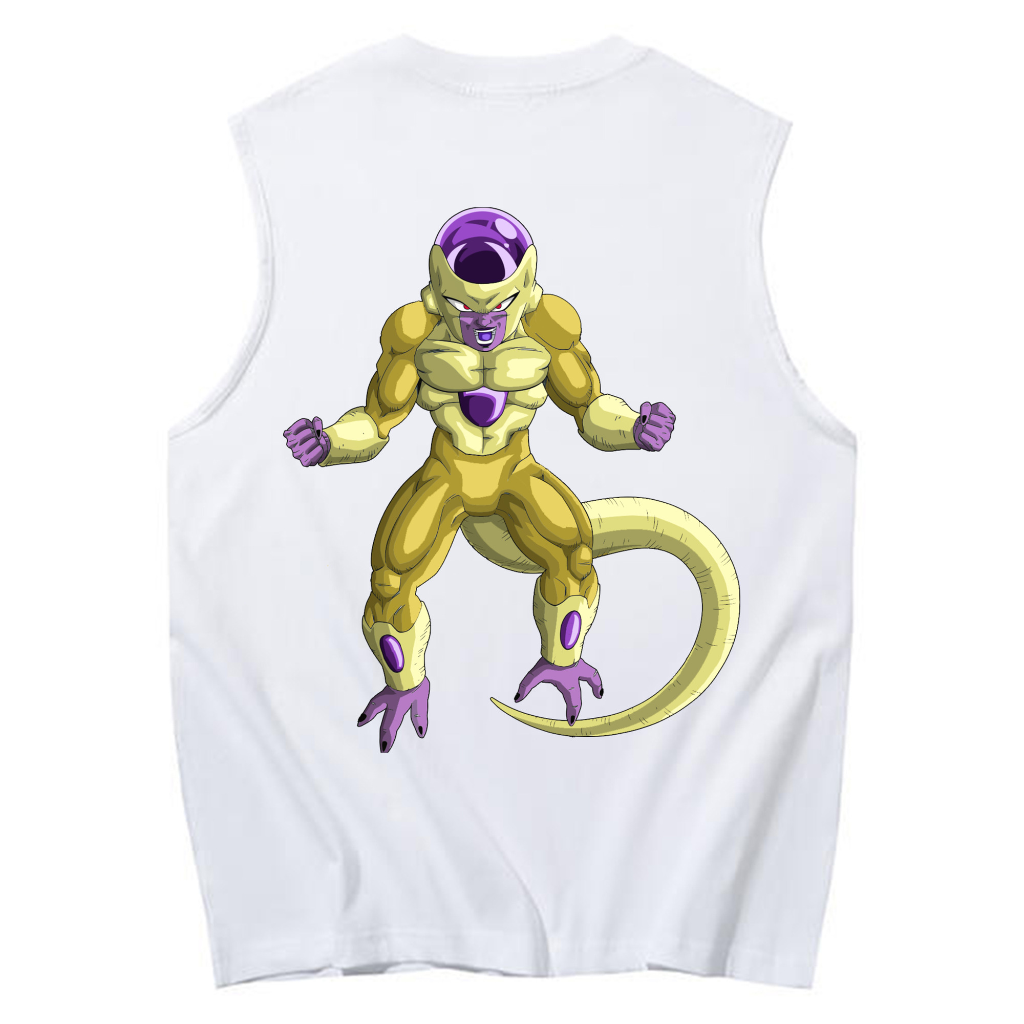 （画像用） ドラゴンボール フリーザ DRAGON BALL Frieza コットン100％タンクトップ（背面プリント）
