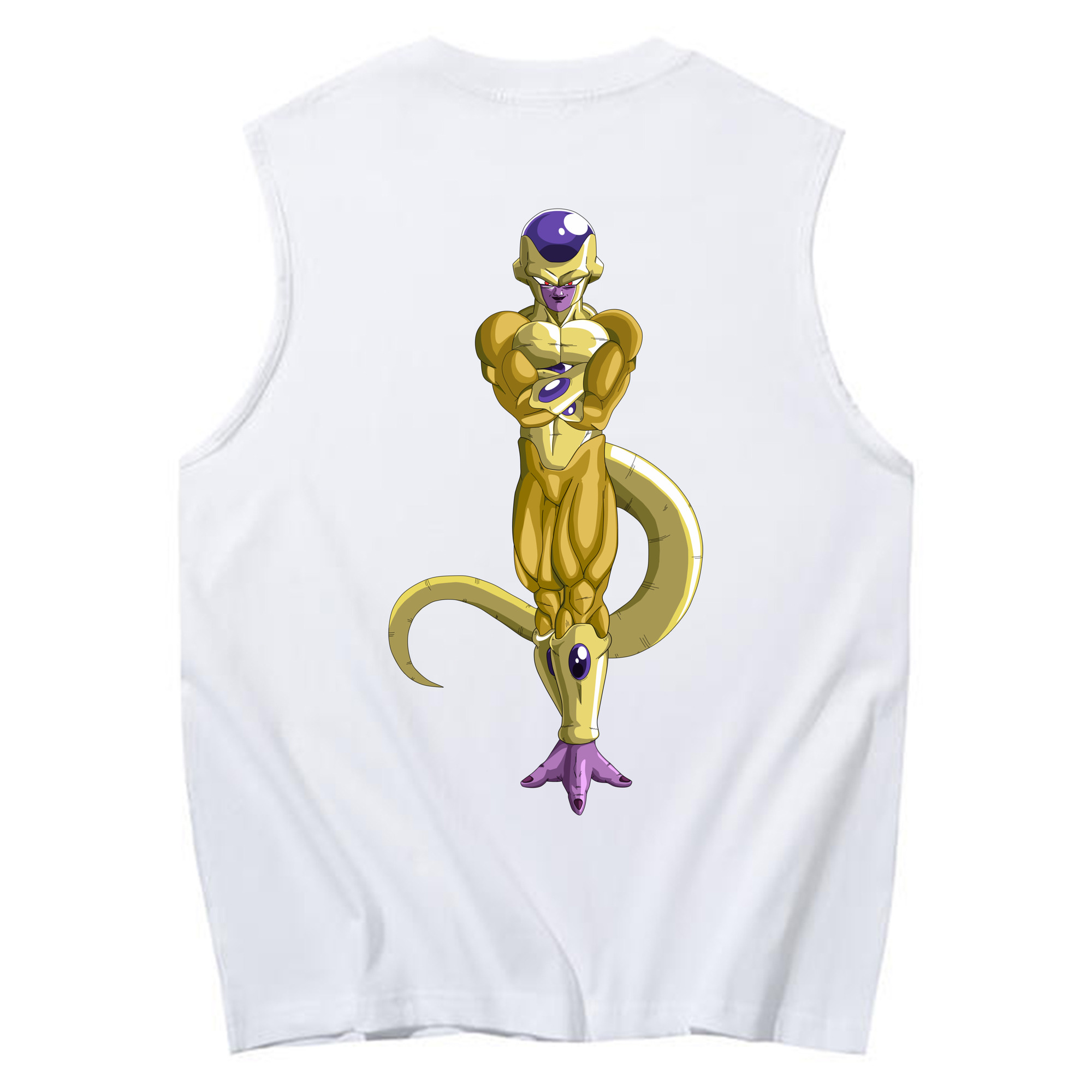 （画像用） ドラゴンボール フリーザ DRAGON BALL Frieza コットン100％タンクトップ（背面プリント）