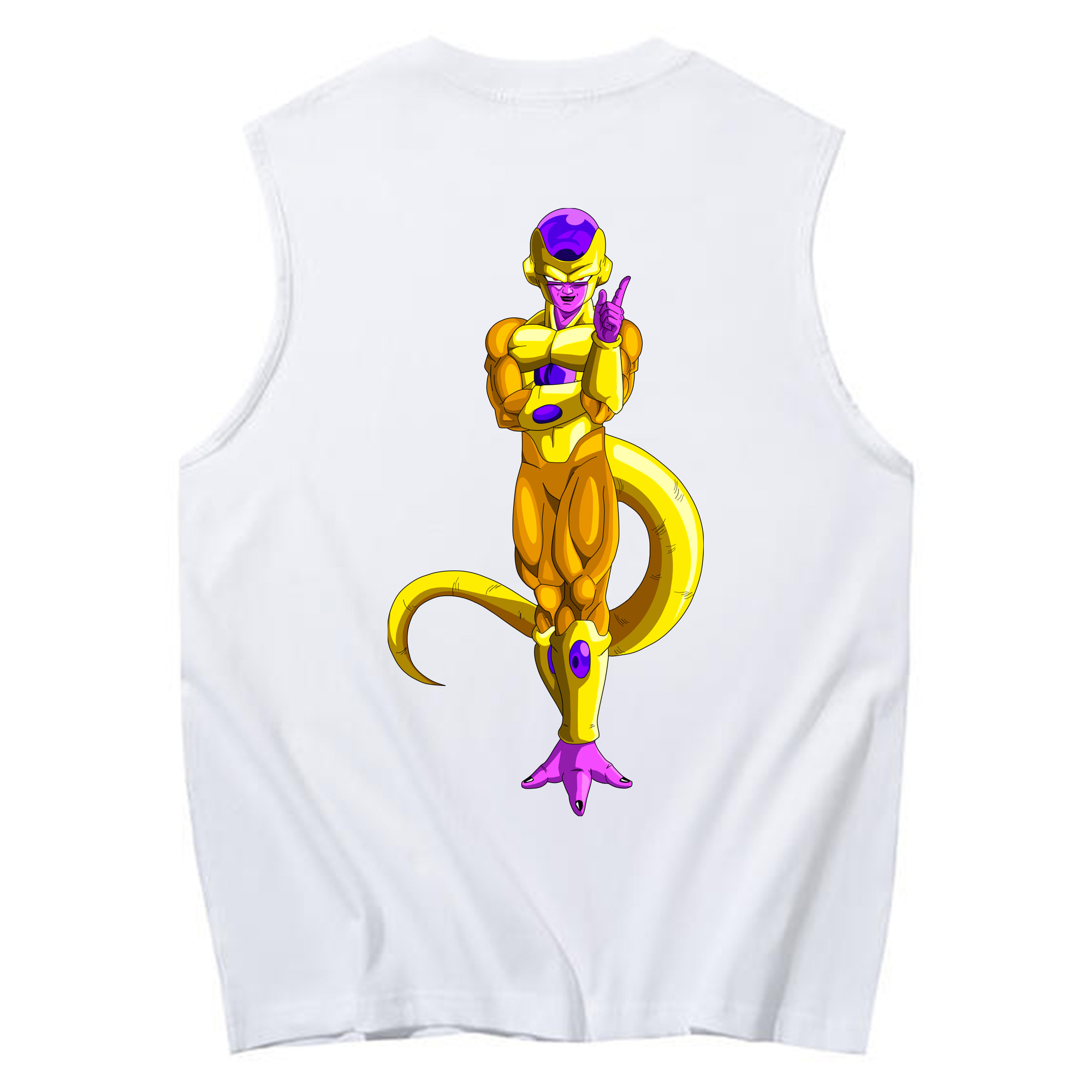 （画像用） ドラゴンボール フリーザ DRAGON BALL Frieza コットン100％タンクトップ（背面プリント）