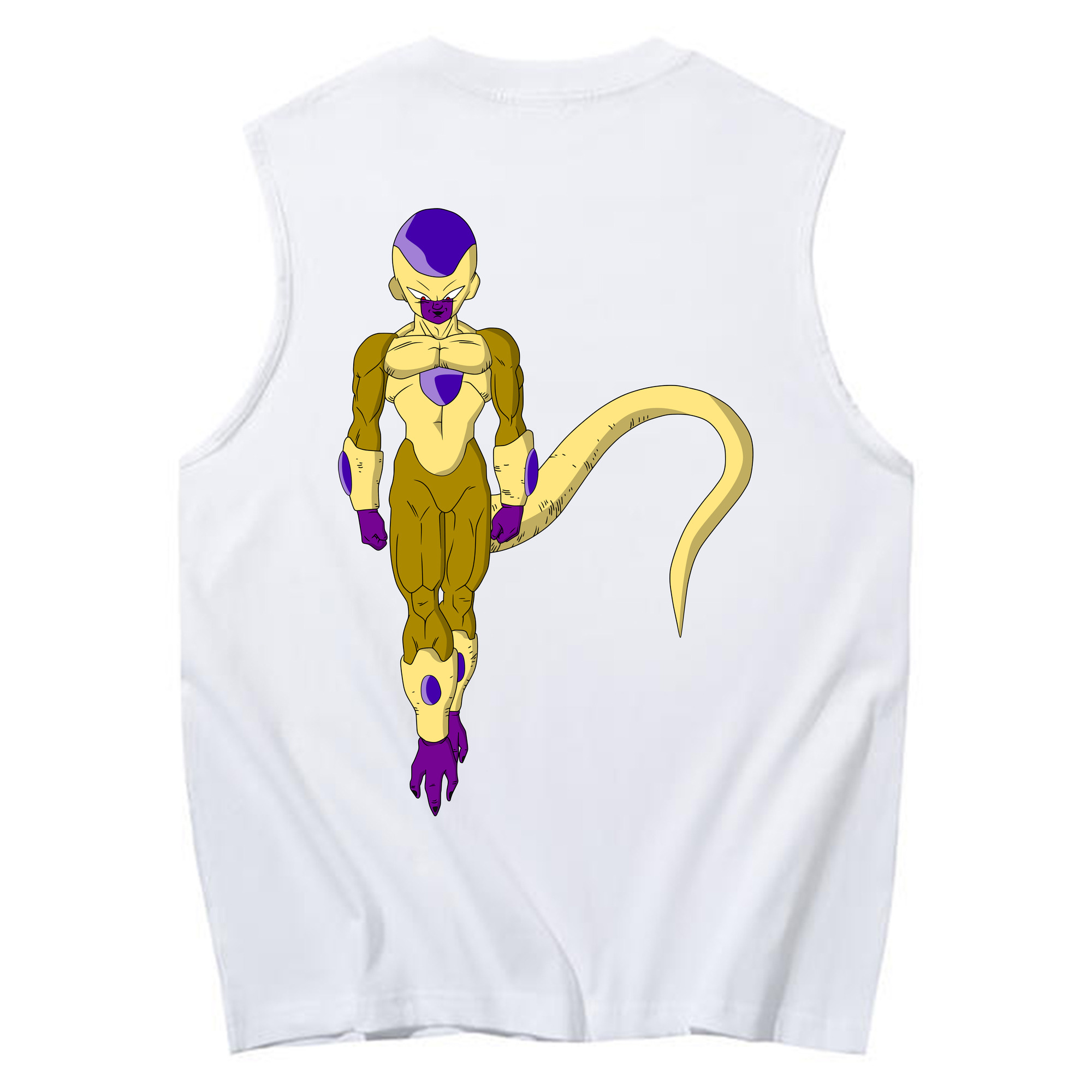 （画像用） ドラゴンボール フリーザ DRAGON BALL Frieza コットン100％タンクトップ（背面プリント）