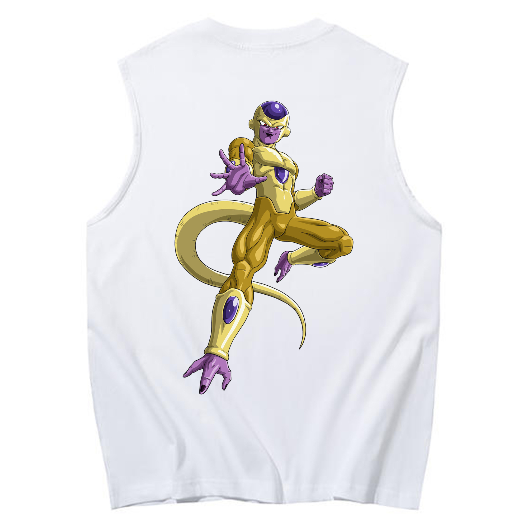 （画像用） ドラゴンボール フリーザ DRAGON BALL Frieza コットン100％タンクトップ（背面プリント）