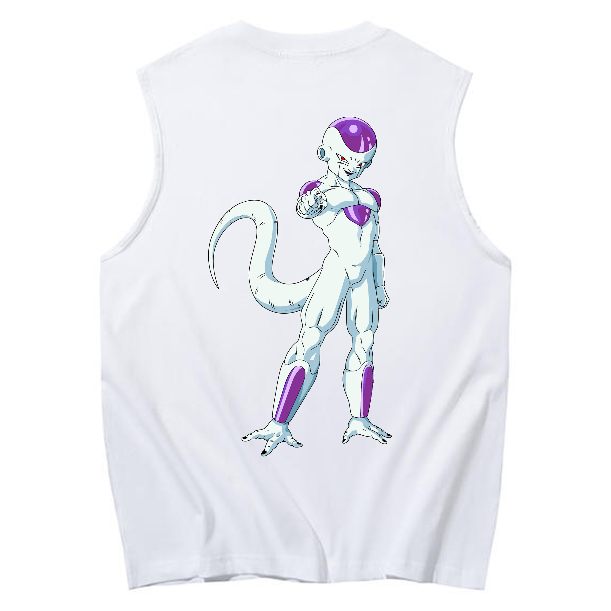 （画像用） ドラゴンボール フリーザ DRAGON BALL Frieza コットン100％タンクトップ（背面プリント）