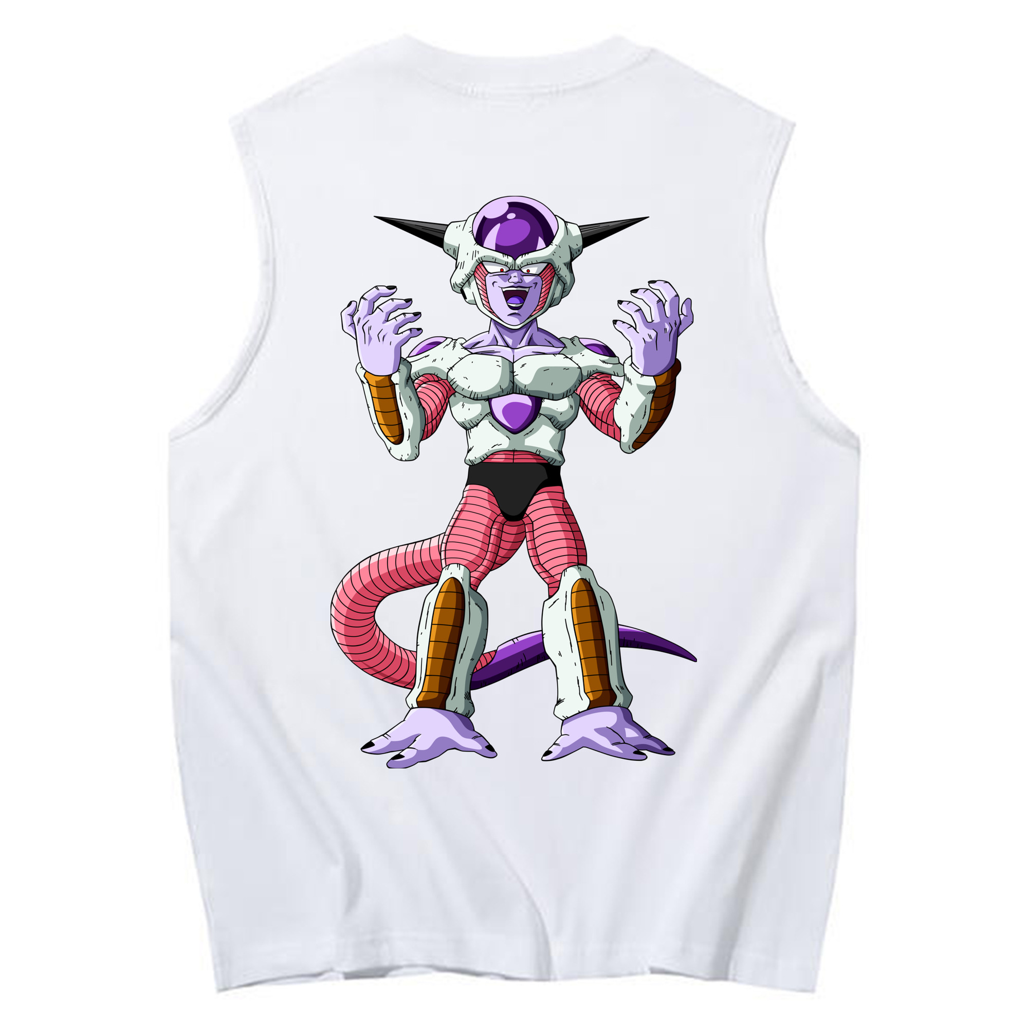 （画像用） ドラゴンボール フリーザ DRAGON BALL Frieza コットン100％タンクトップ（背面プリント）