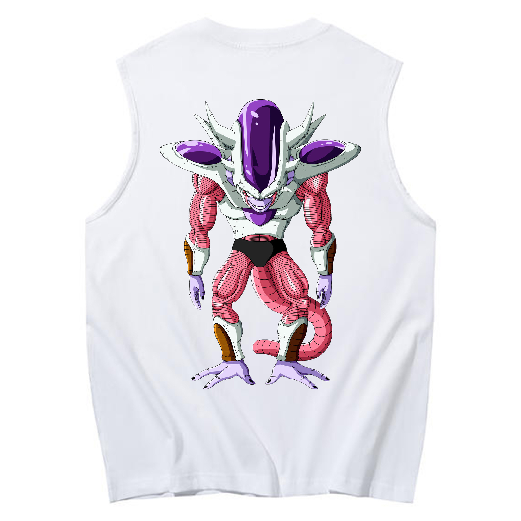 （画像用） ドラゴンボール フリーザ DRAGON BALL Frieza コットン100％タンクトップ（背面プリント）