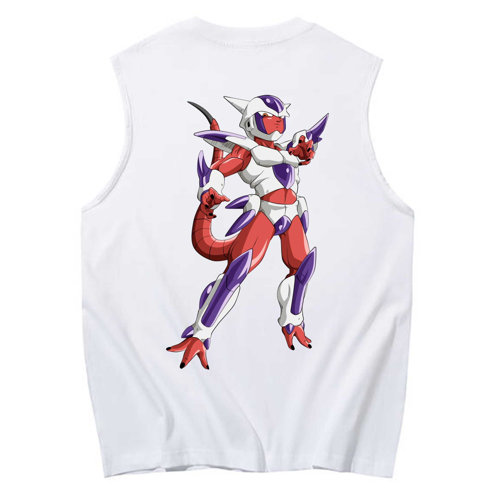 （画像用） ドラゴンボール フリーザ DRAGON BALL Frieza コットン100％タンクトップ（背面プリント）