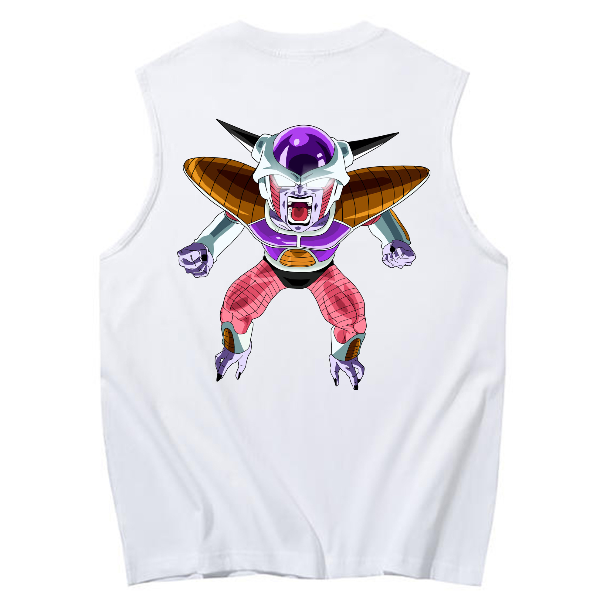 （画像用） ドラゴンボール フリーザ DRAGON BALL Frieza コットン100％タンクトップ（背面プリント）