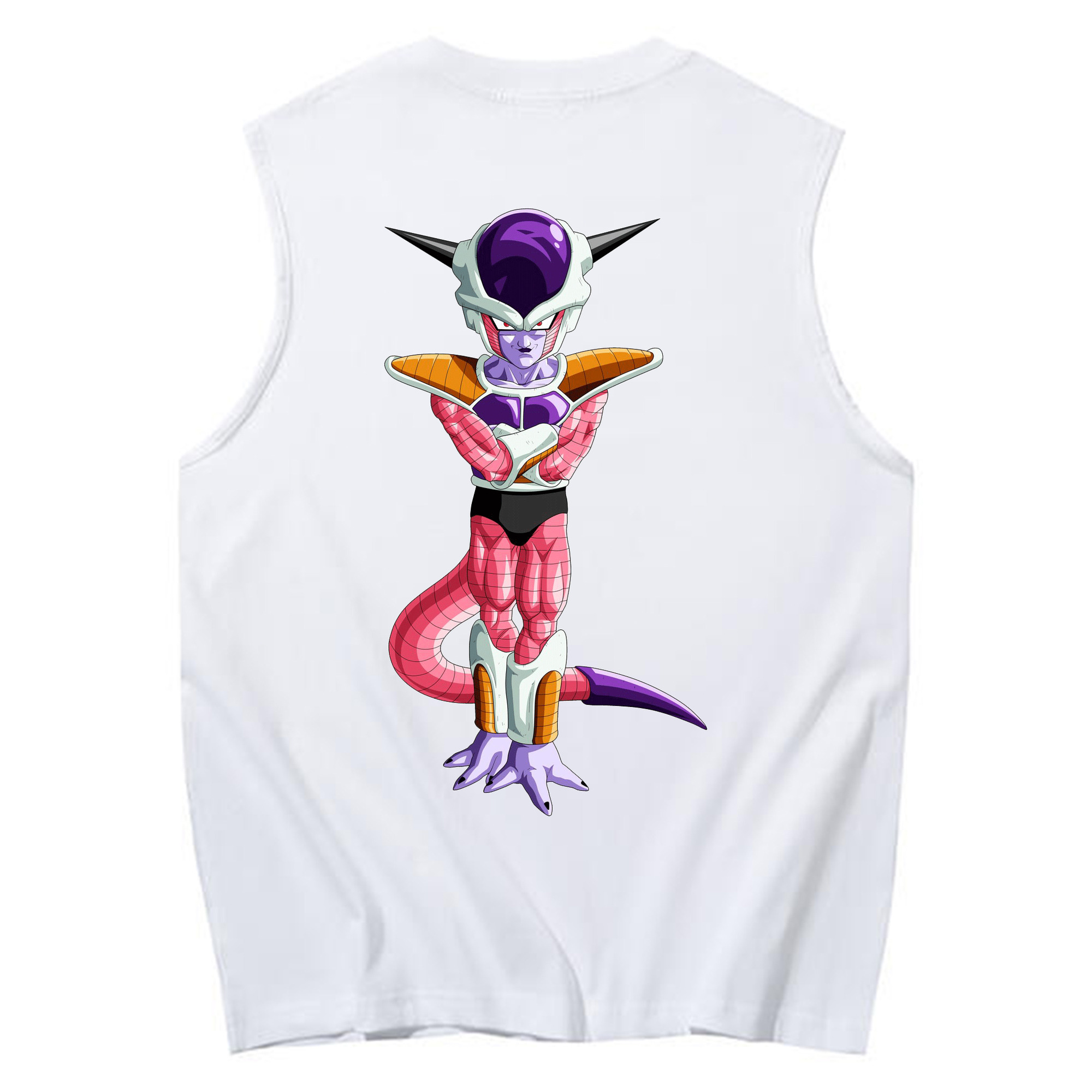 （画像用） ドラゴンボール フリーザ DRAGON BALL Frieza コットン100％タンクトップ（背面プリント）